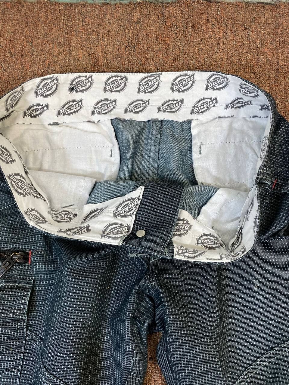Dickies dickies cargo pants hickory stripe distressed Size US 35 - 12 Thumbnail