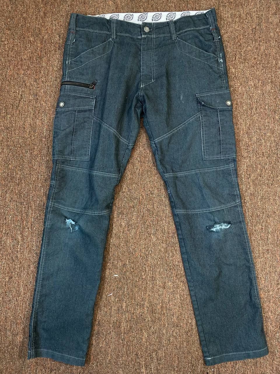 Dickies dickies cargo pants hickory stripe distressed Size US 35 - 1 Thumbnail