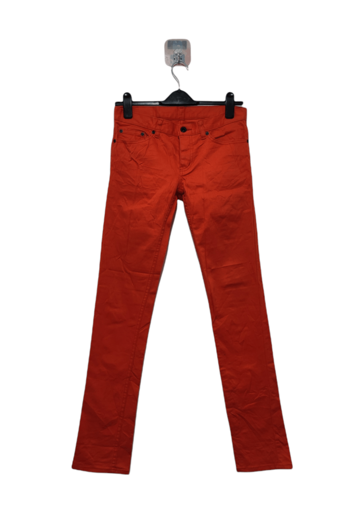 image of Hysteric Glamour Orange Skinny Jeans, Men's (Size 30)