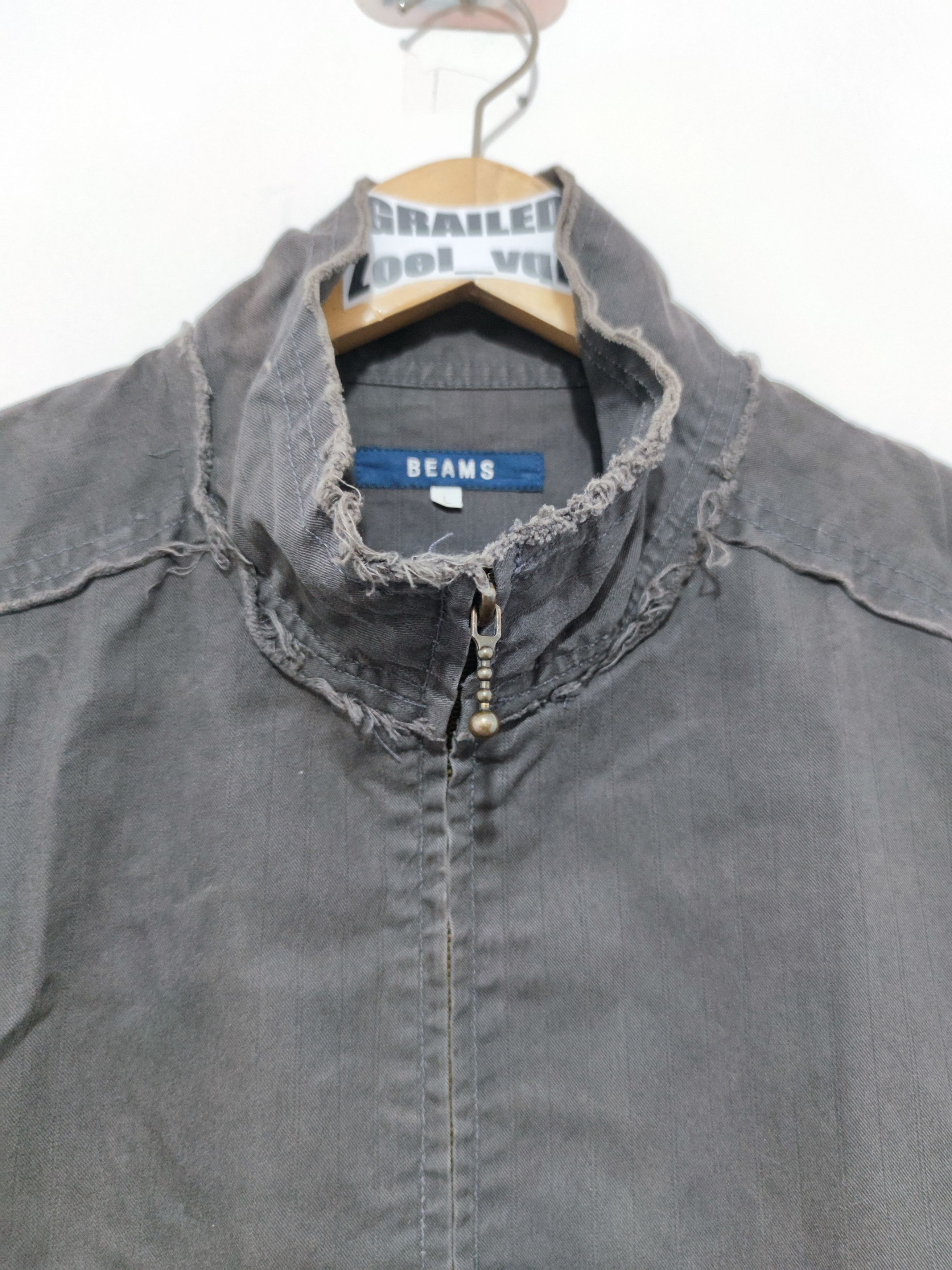 20471120 Vintage Beams Distressed Work Jacket Size US L / EU 52-54 / 3 - 5 Thumbnail