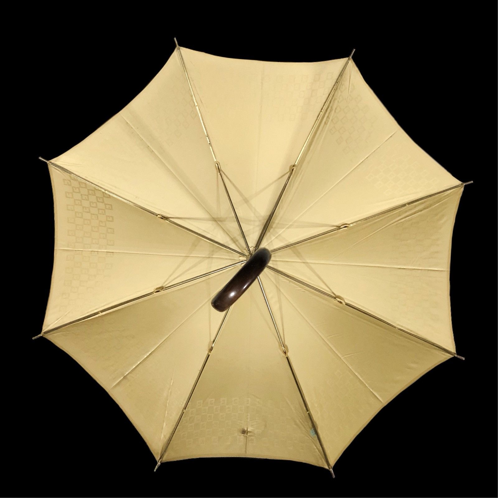 Givenchy Vintage 90s Givenchy Monogram Gold Umbrella Gold Beige Size ONE SIZE - 3 Thumbnail