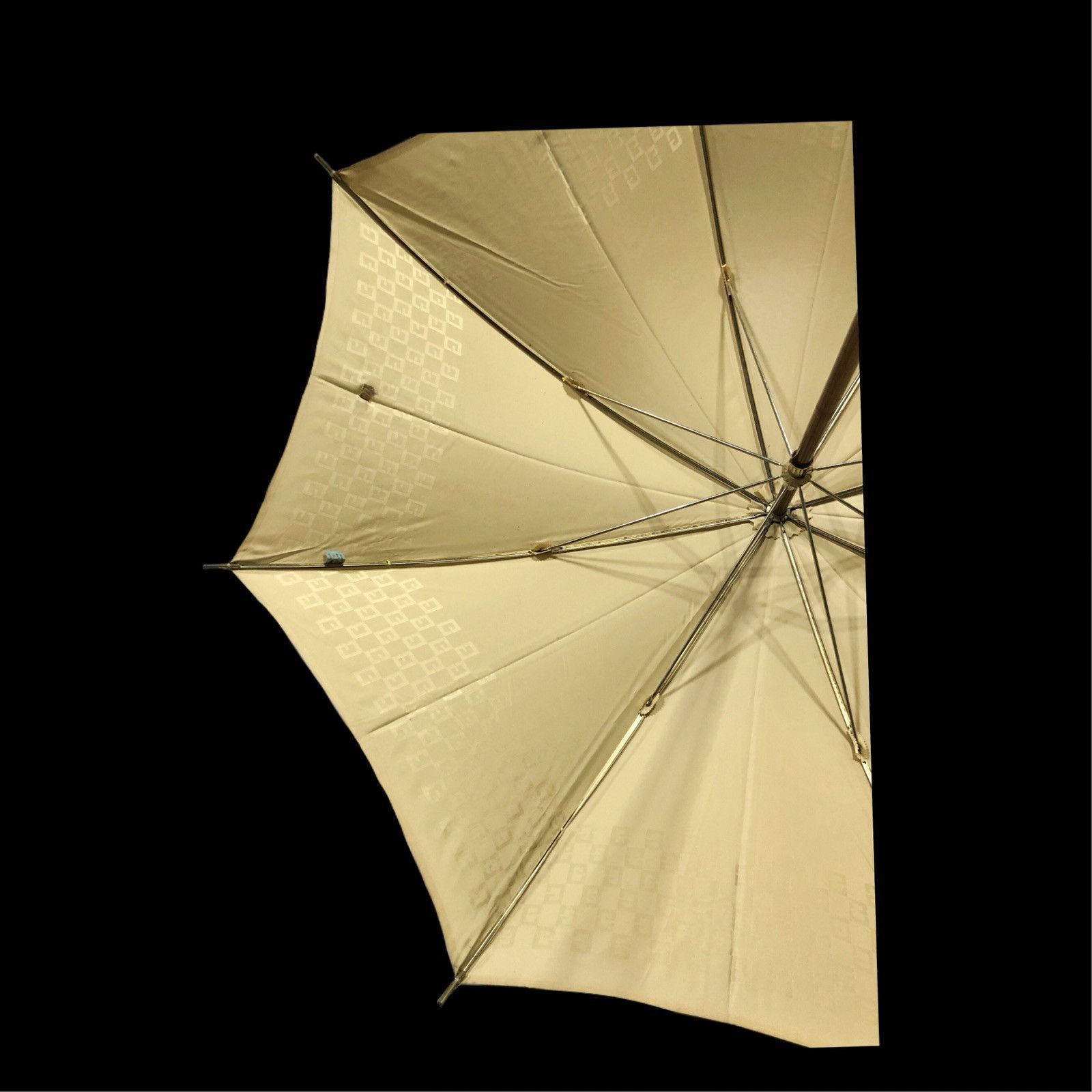 Givenchy Vintage 90s Givenchy Monogram Gold Umbrella Gold Beige Size ONE SIZE - 5 Thumbnail
