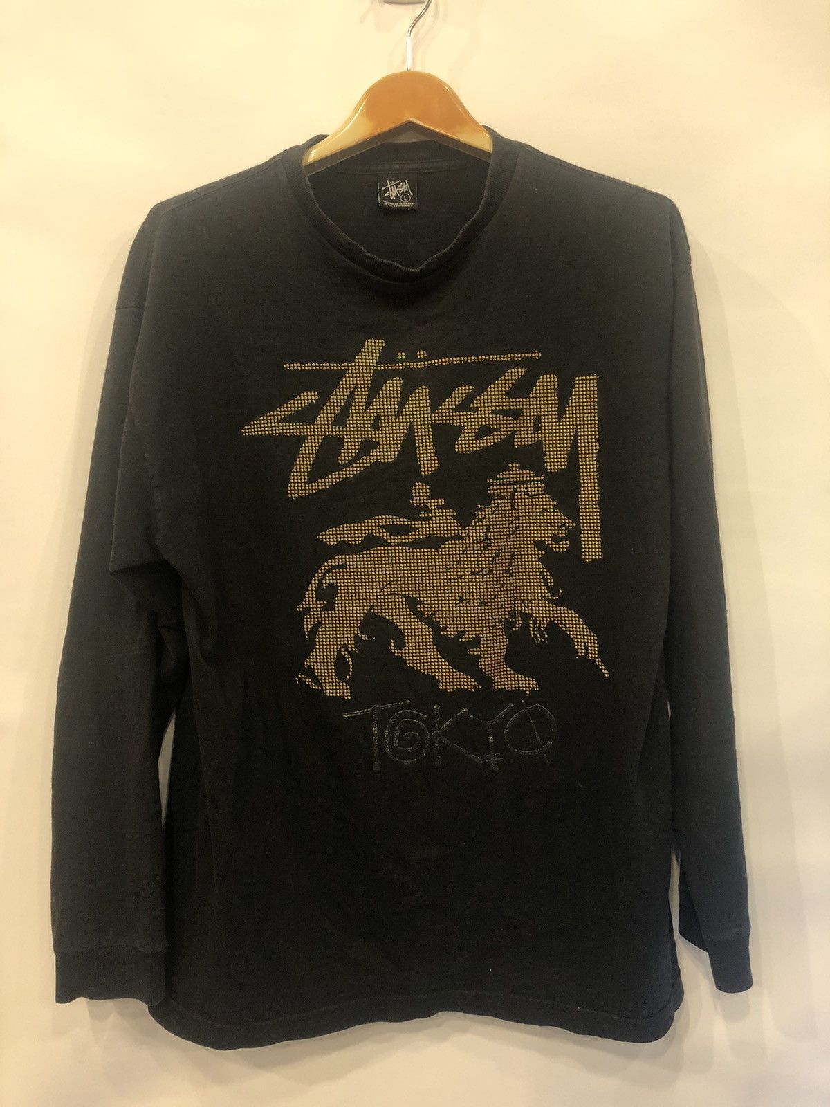 Stussy × Vintage Vintage 1990s Stussy Long sleeve t Size US L / EU 52-54 / 3 - 1 Thumbnail