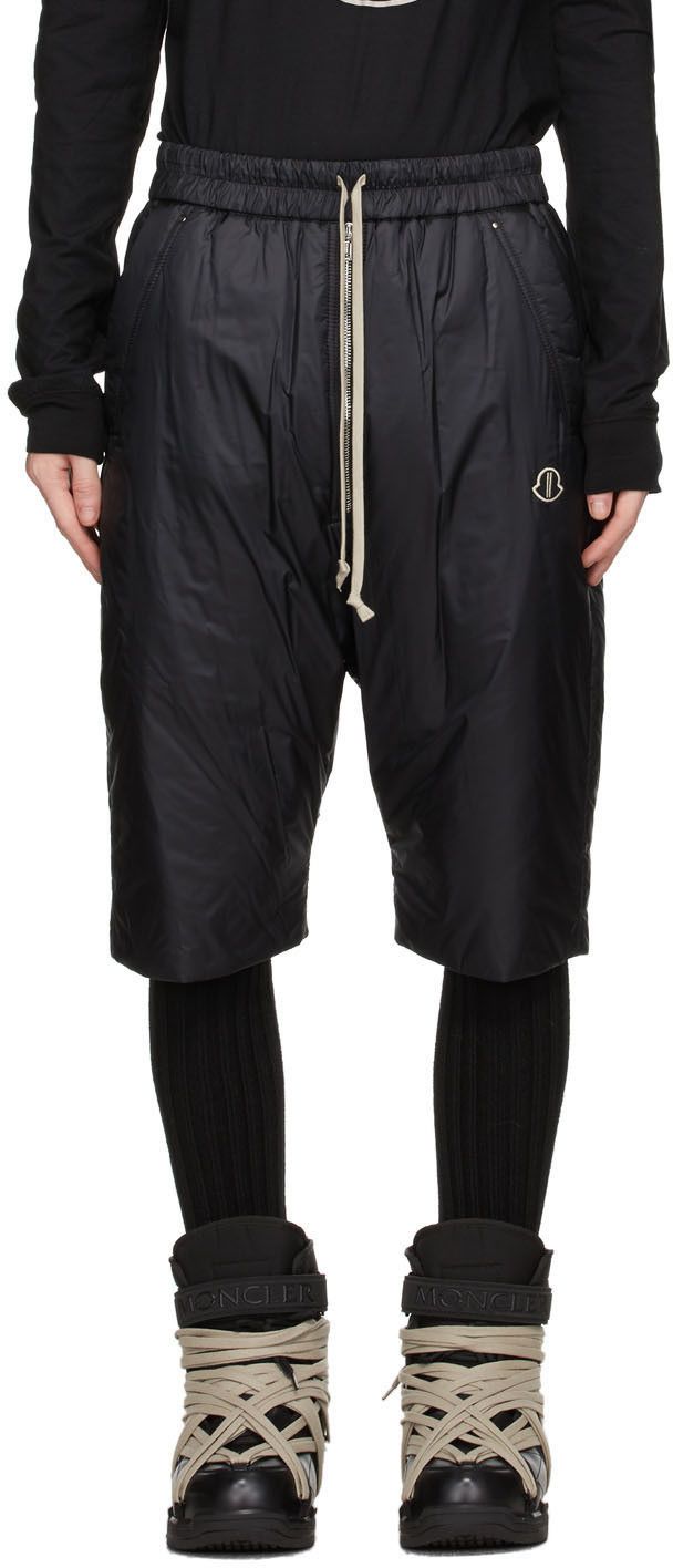 image of Hype x Moncler Black Moncler Edition Down Pod Shorts , Men's (Size 32)