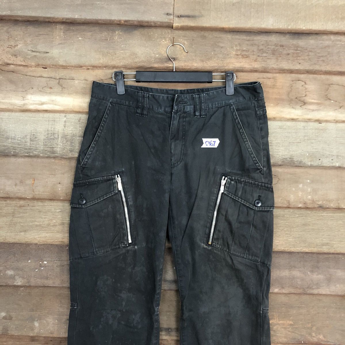 Japanese Brand DL Japan utility faded Black Multipocket Cargo Pants #5367 Size US 31 - 2 Thumbnail