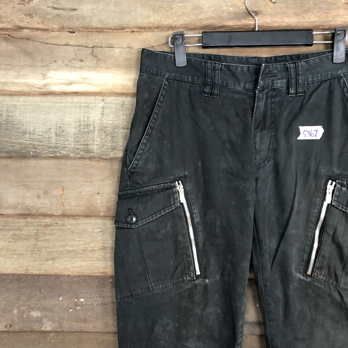 Japanese Brand DL Japan utility faded Black Multipocket Cargo Pants #5367 Size US 31 - 6 Thumbnail
