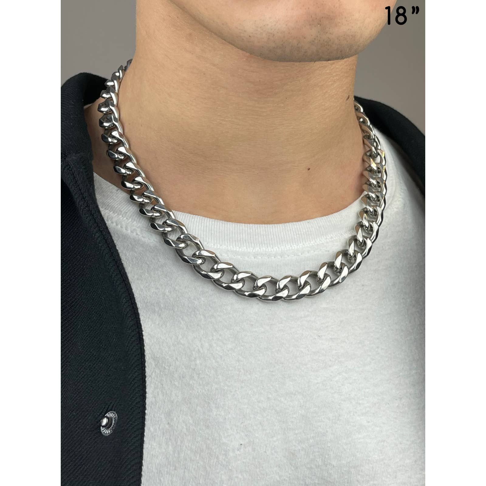 Handmade Cuban Link (12mm) 18" Size ONE SIZE - 2 Thumbnail