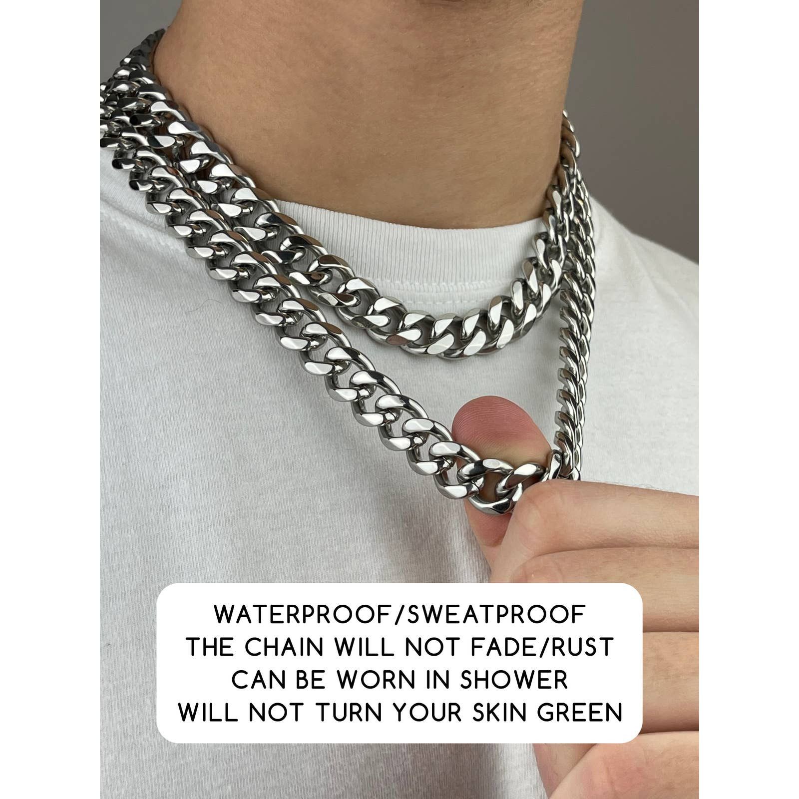 Handmade Cuban Link (12mm) 18" Size ONE SIZE - 3 Thumbnail