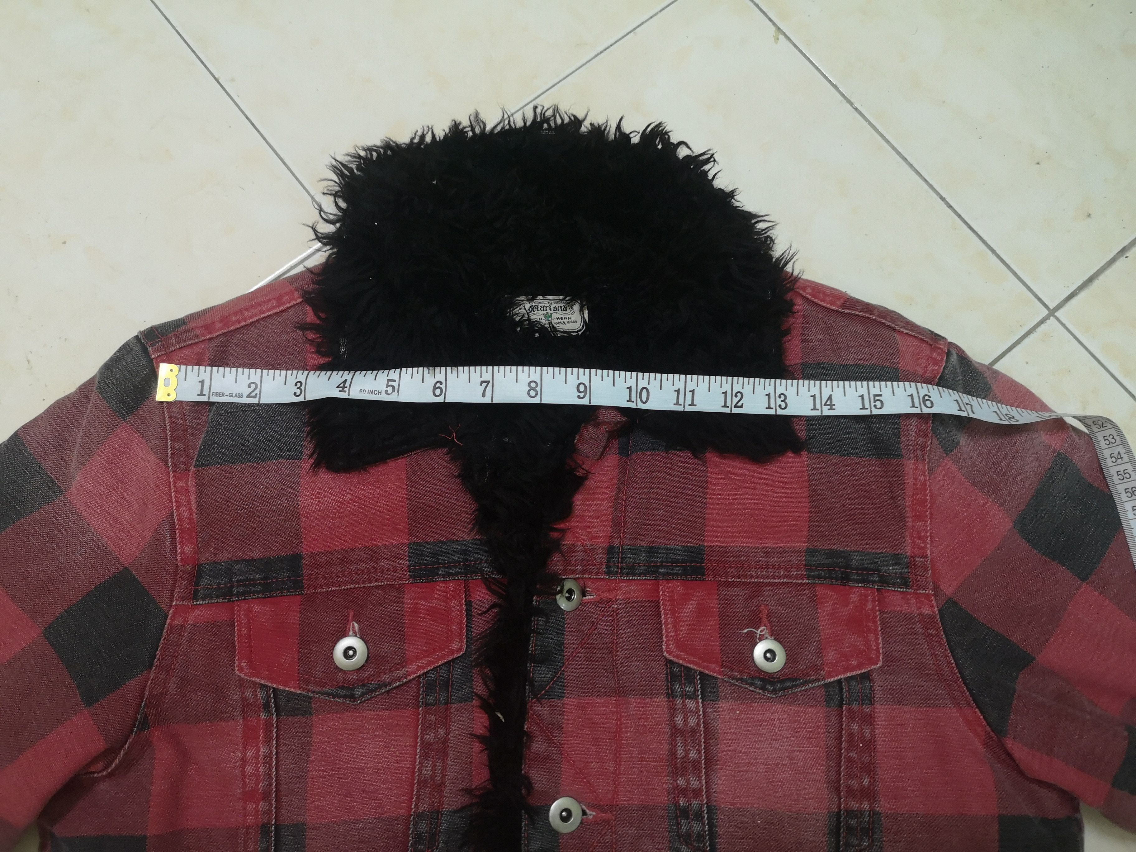 Japanese Brand Mariond Faux Fur Flannel Jacket Button Size US M / EU 48-50 / 2 - 16 Thumbnail