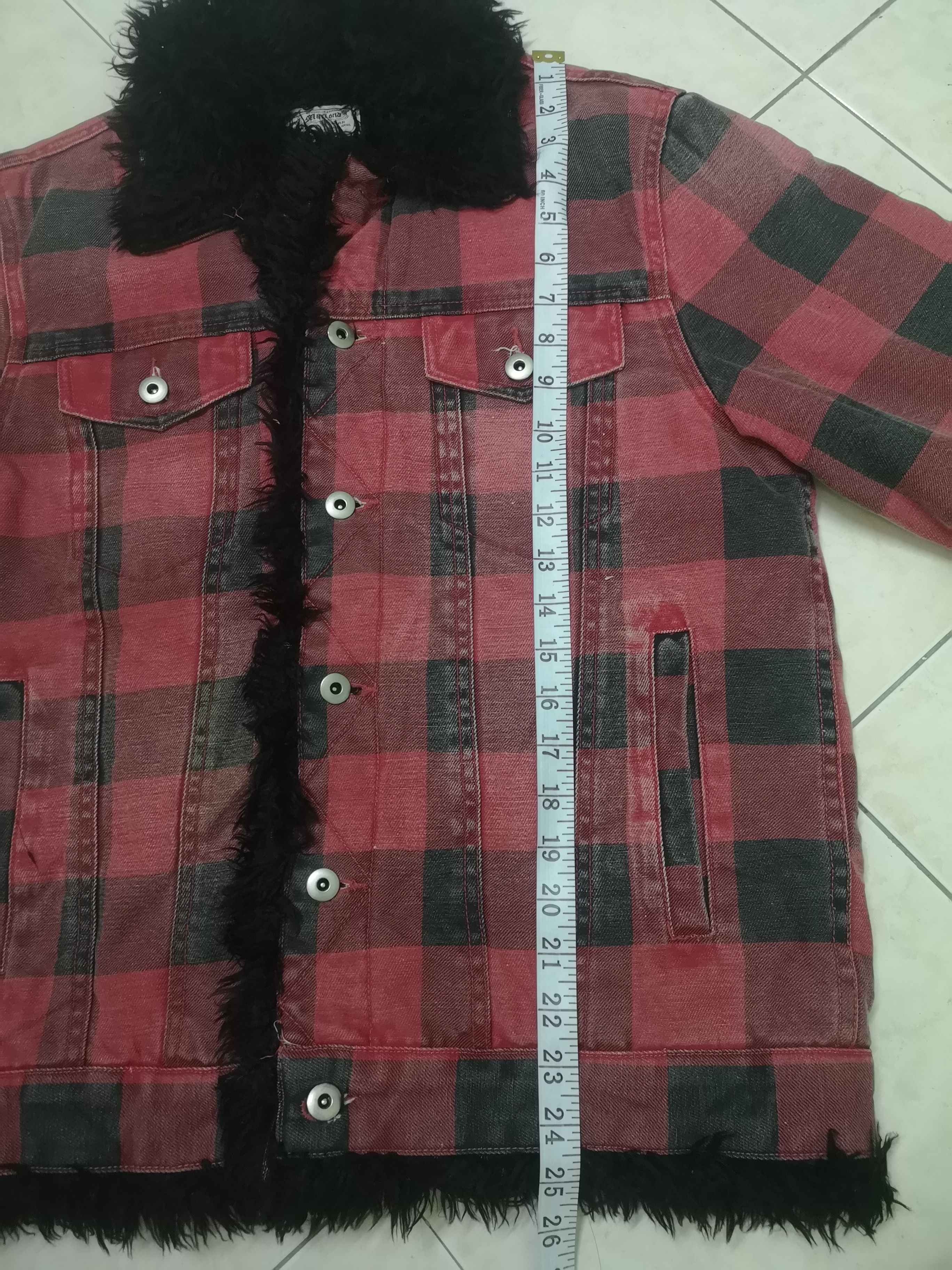 Japanese Brand Mariond Faux Fur Flannel Jacket Button Size US M / EU 48-50 / 2 - 15 Thumbnail