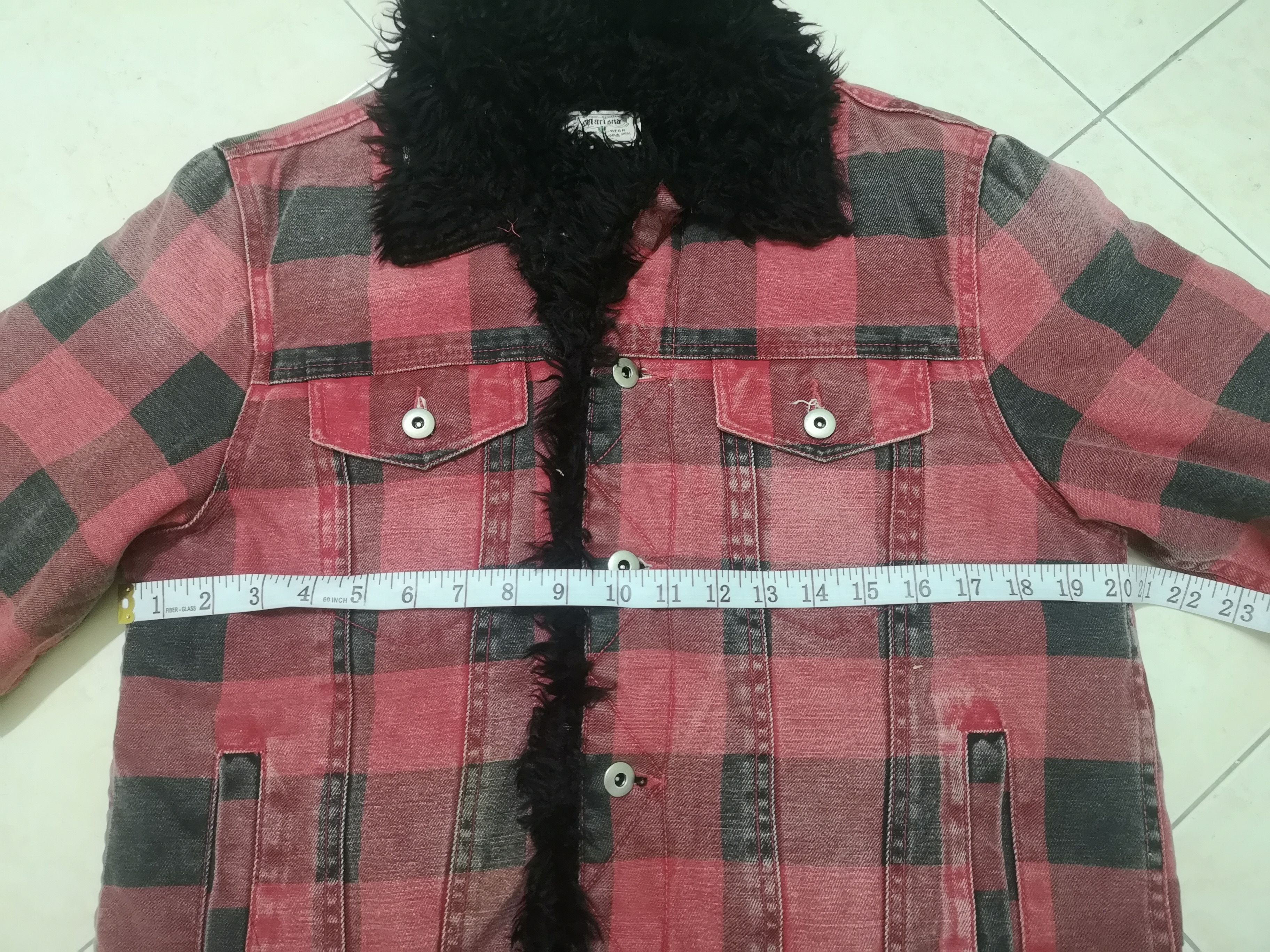 Japanese Brand Mariond Faux Fur Flannel Jacket Button Size US M / EU 48-50 / 2 - 14 Thumbnail