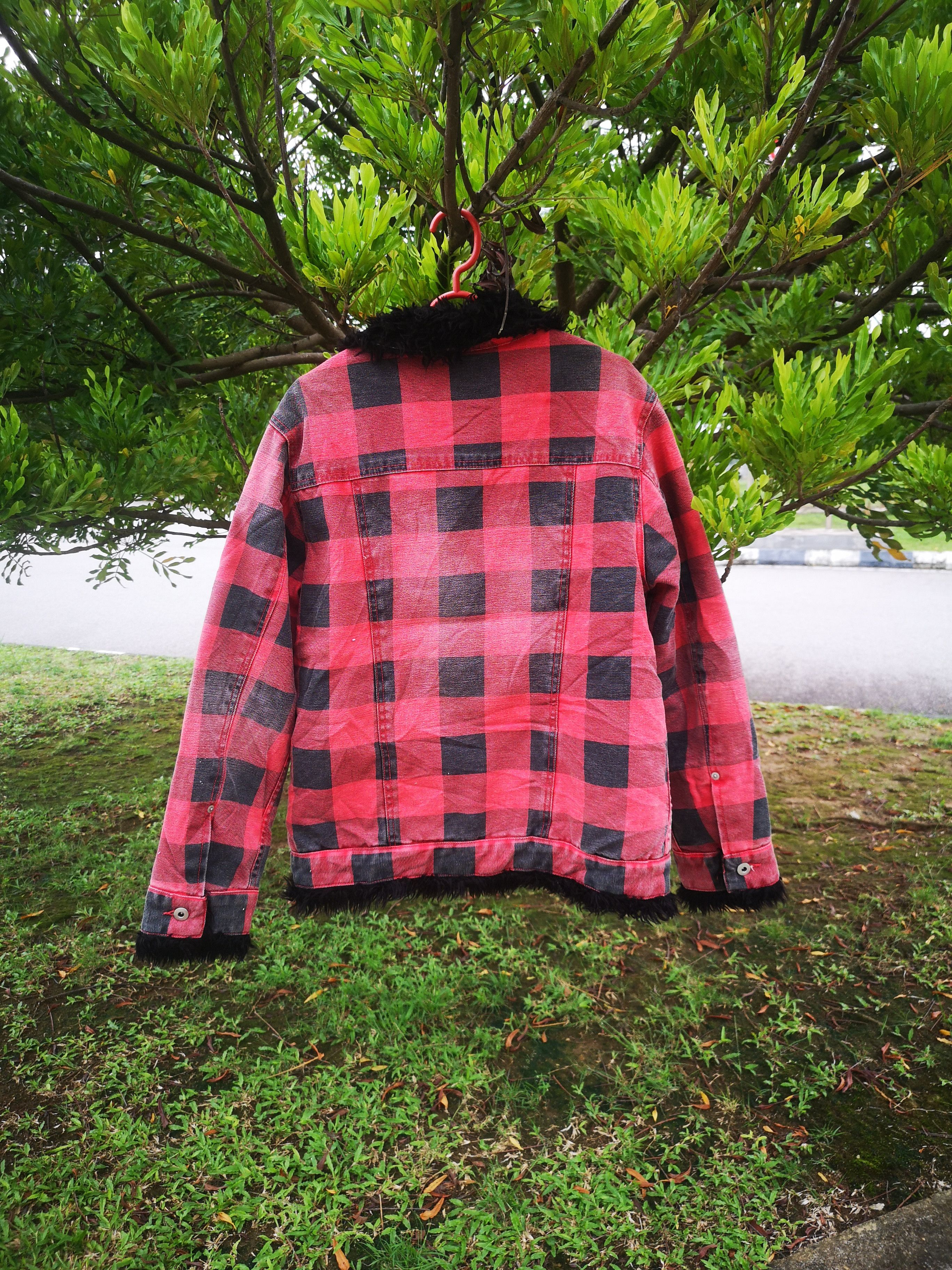 Japanese Brand Mariond Faux Fur Flannel Jacket Button Size US M / EU 48-50 / 2 - 2 Thumbnail