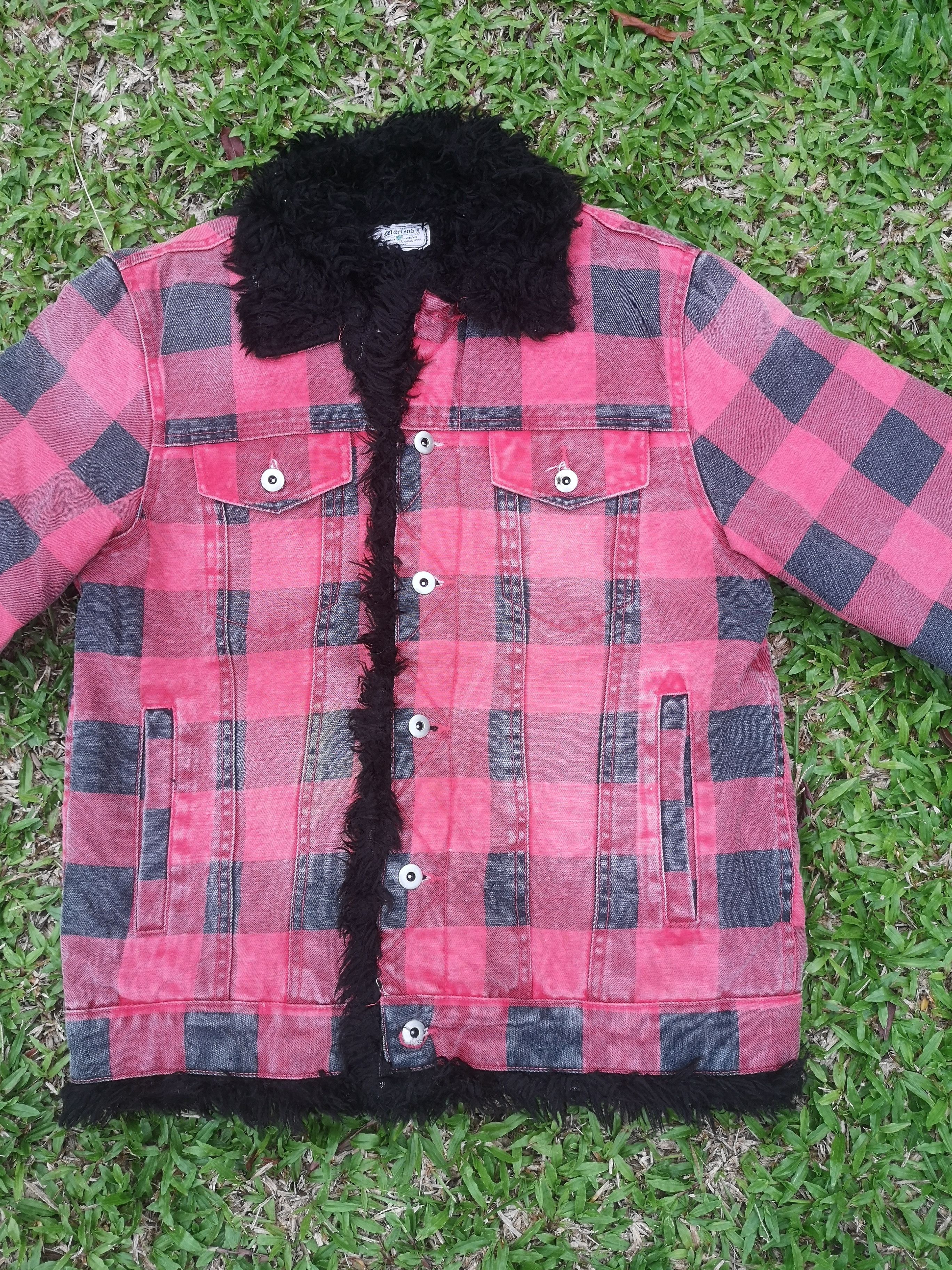 Japanese Brand Mariond Faux Fur Flannel Jacket Button Size US M / EU 48-50 / 2 - 5 Thumbnail