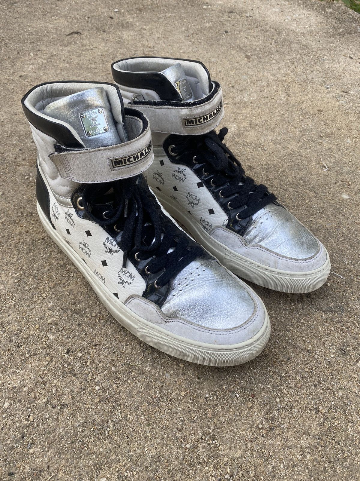 MCM MCM HI-TOP SNEAKERS LUXURY Size US 12 / EU 45 - 3 Thumbnail