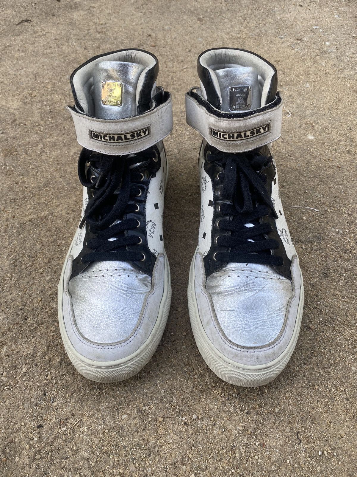 MCM MCM HI-TOP SNEAKERS LUXURY Size US 12 / EU 45 - 4 Thumbnail