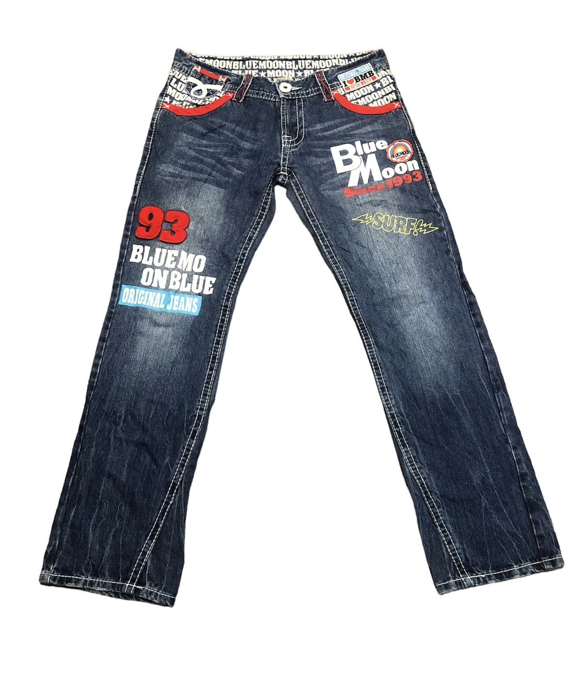 Japanese Brand × Vintage Vintage Blue Moon Blue Japanese Jeans Size US 32 / EU 48 - 8 Thumbnail