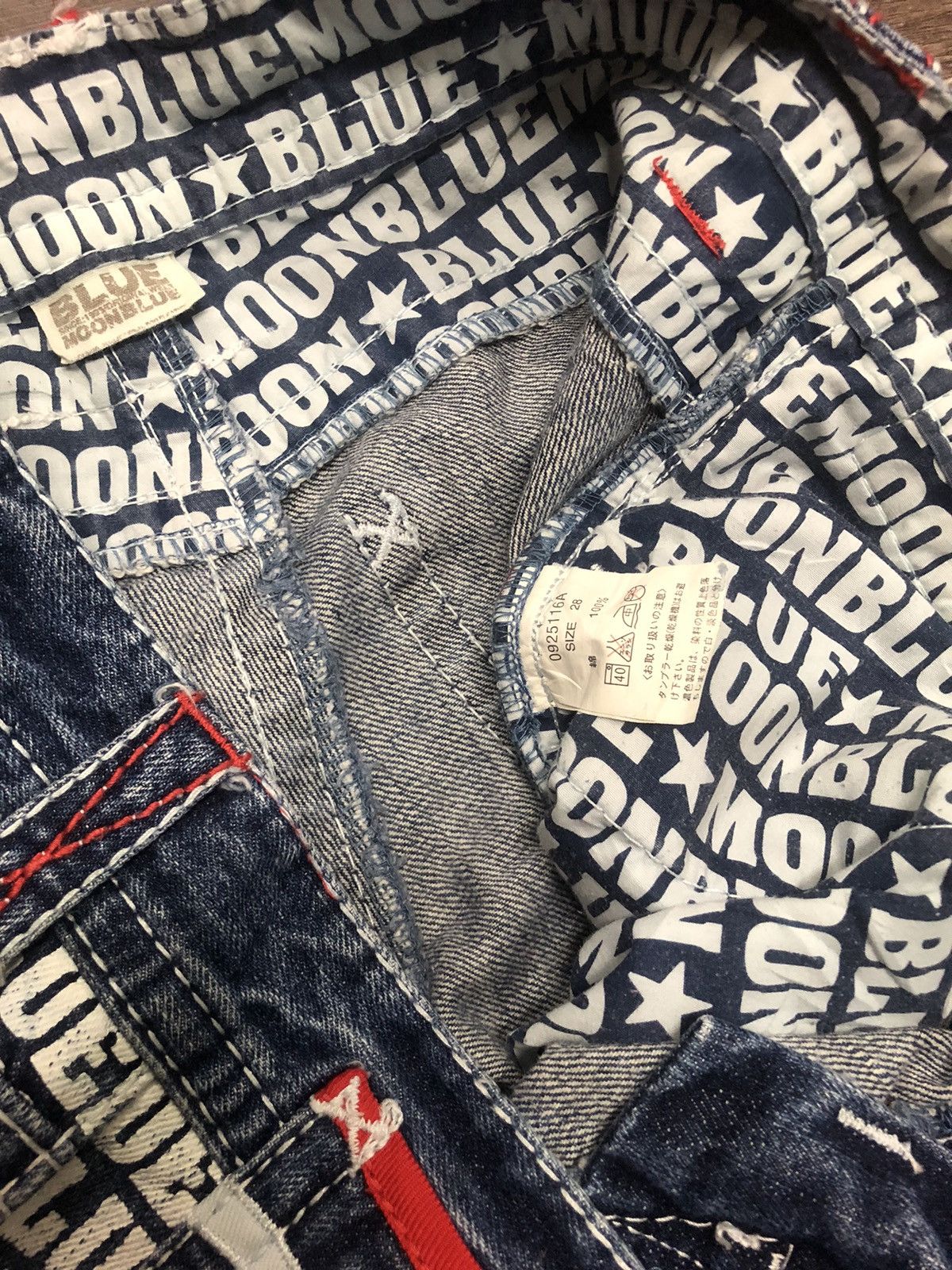 Japanese Brand × Vintage Vintage Blue Moon Blue Japanese Jeans Size US 32 / EU 48 - 19 Thumbnail