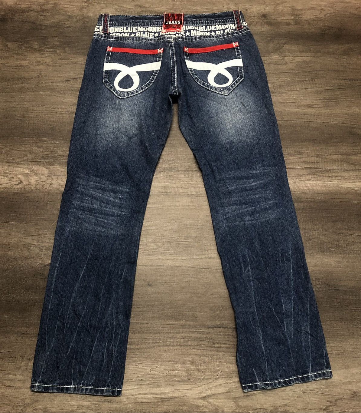 Japanese Brand × Vintage Vintage Blue Moon Blue Japanese Jeans Size US 32 / EU 48 - 3 Thumbnail