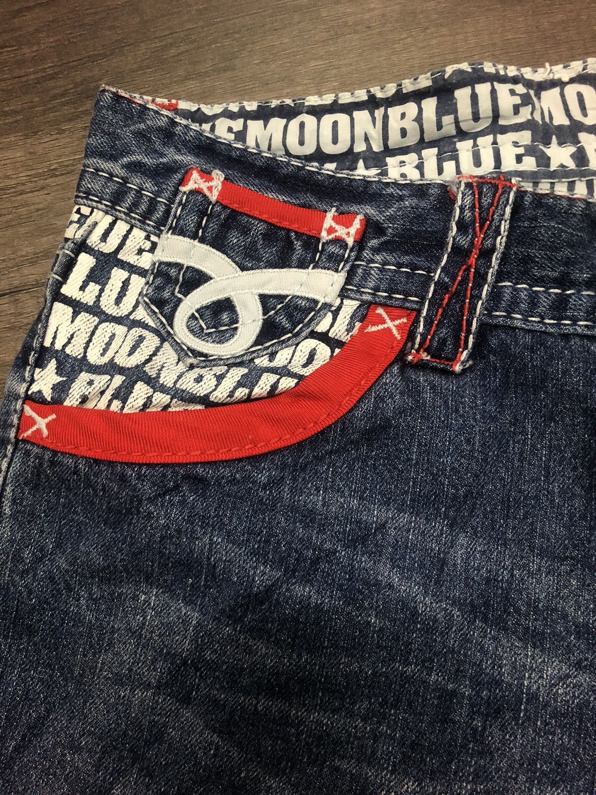Japanese Brand × Vintage Vintage Blue Moon Blue Japanese Jeans Size US 32 / EU 48 - 10 Thumbnail