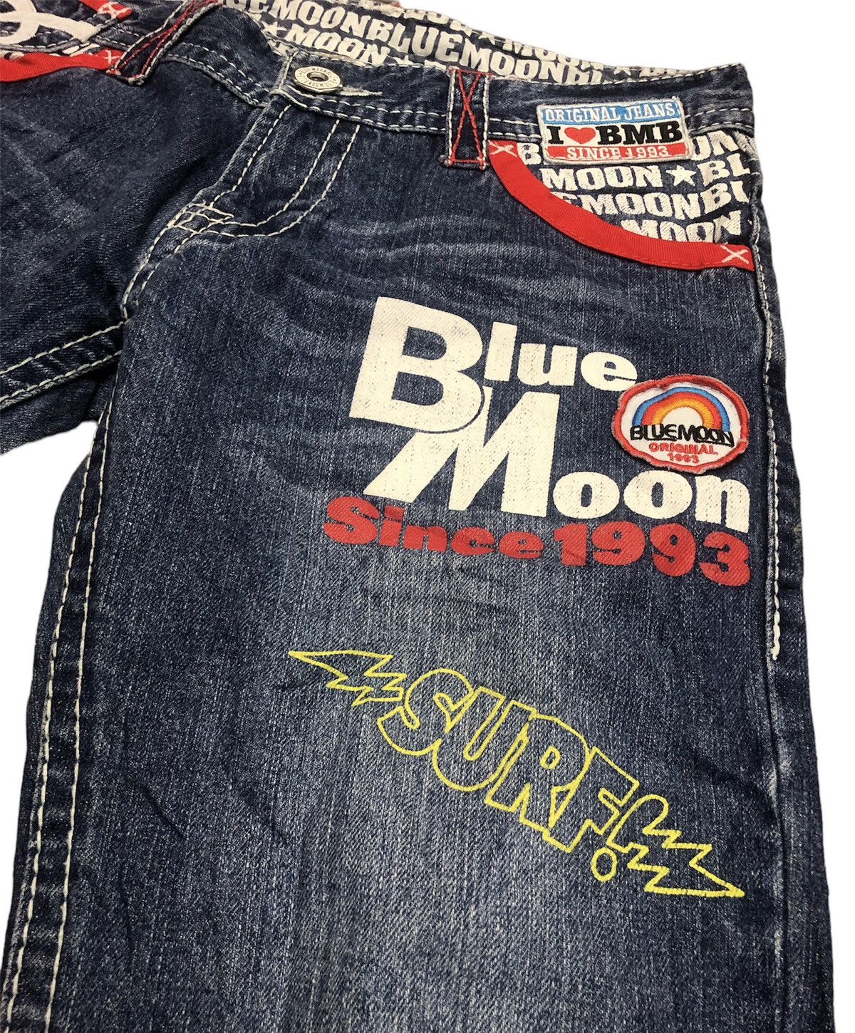 Japanese Brand × Vintage Vintage Blue Moon Blue Japanese Jeans Size US 32 / EU 48 - 17 Thumbnail