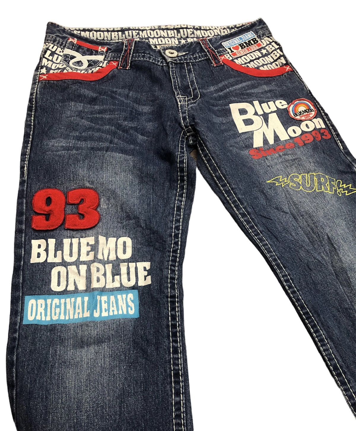 Japanese Brand × Vintage Vintage Blue Moon Blue Japanese Jeans Size US 32 / EU 48 - 16 Thumbnail