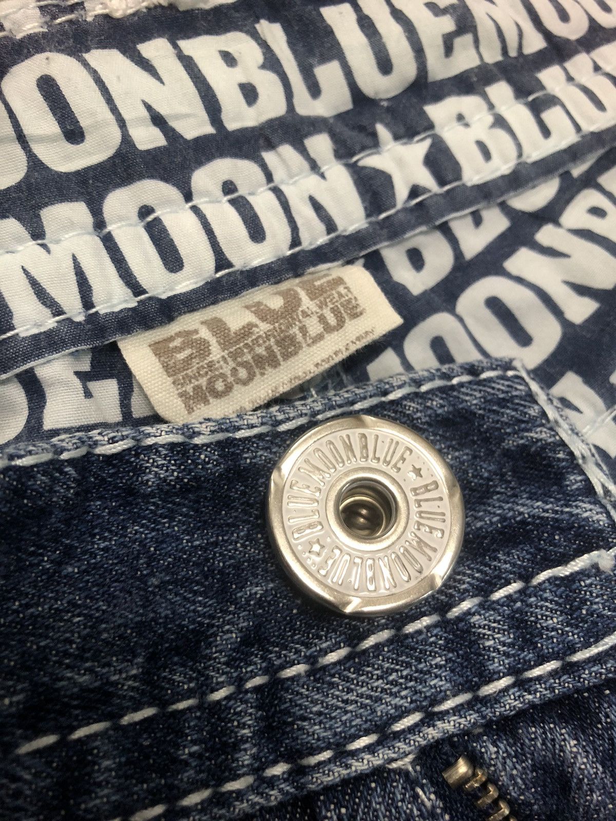 Japanese Brand × Vintage Vintage Blue Moon Blue Japanese Jeans Size US 32 / EU 48 - 18 Thumbnail