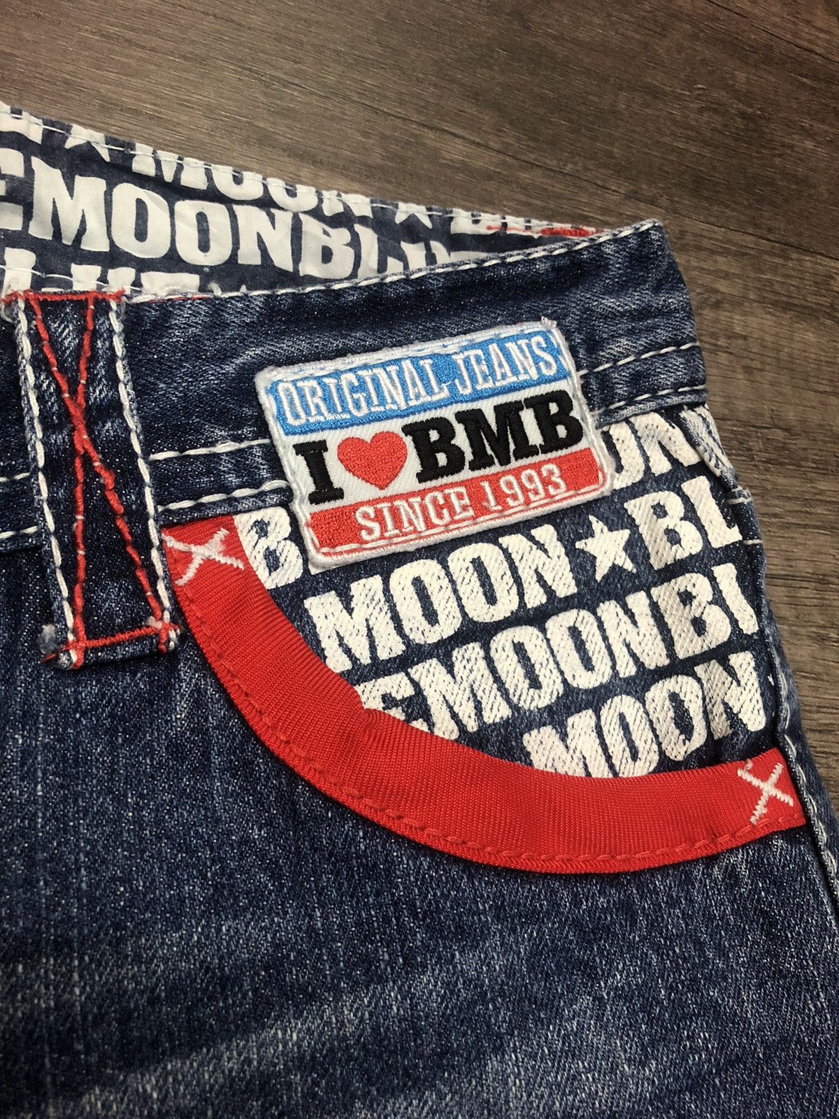 Japanese Brand × Vintage Vintage Blue Moon Blue Japanese Jeans Size US 32 / EU 48 - 11 Thumbnail