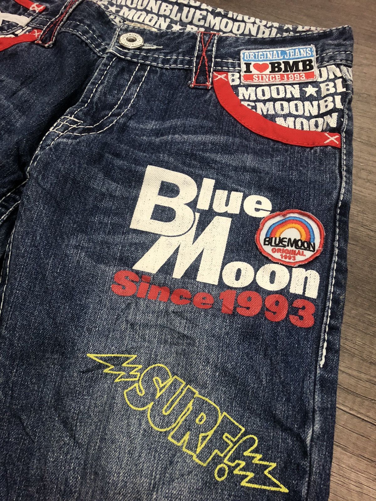 Japanese Brand × Vintage Vintage Blue Moon Blue Japanese Jeans Size US 32 / EU 48 - 14 Thumbnail