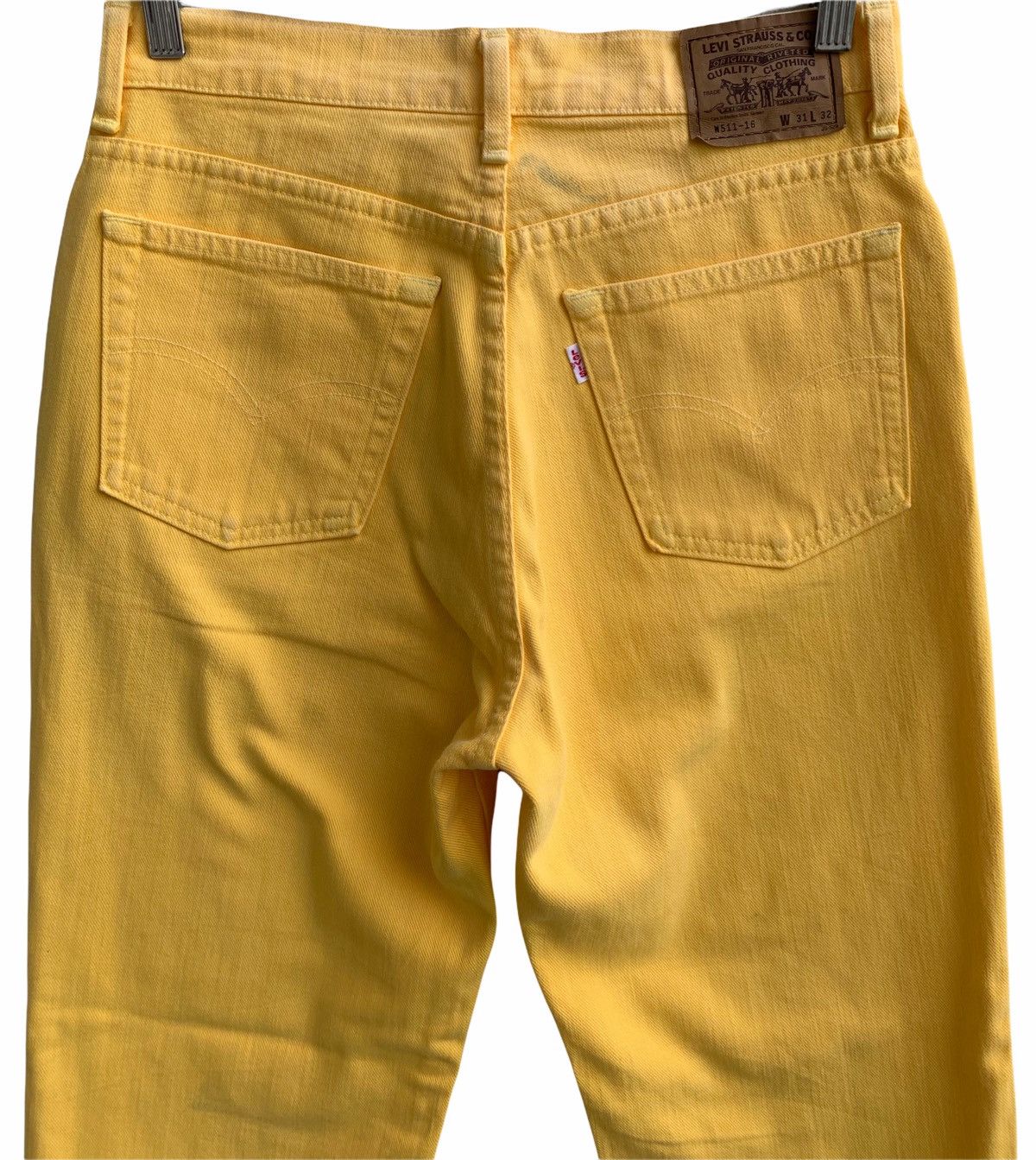 Levi's Vintage Levis White Tag Lemon Yellow Denim Jeans Size US 29 - 6 Thumbnail