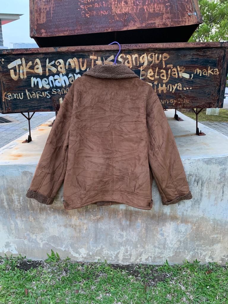 Designer × Japanese Brand × Vintage Murua Faux Suede Sherpa Zipper Jacket Size US S / EU 44-46 / 1 - 2 Thumbnail