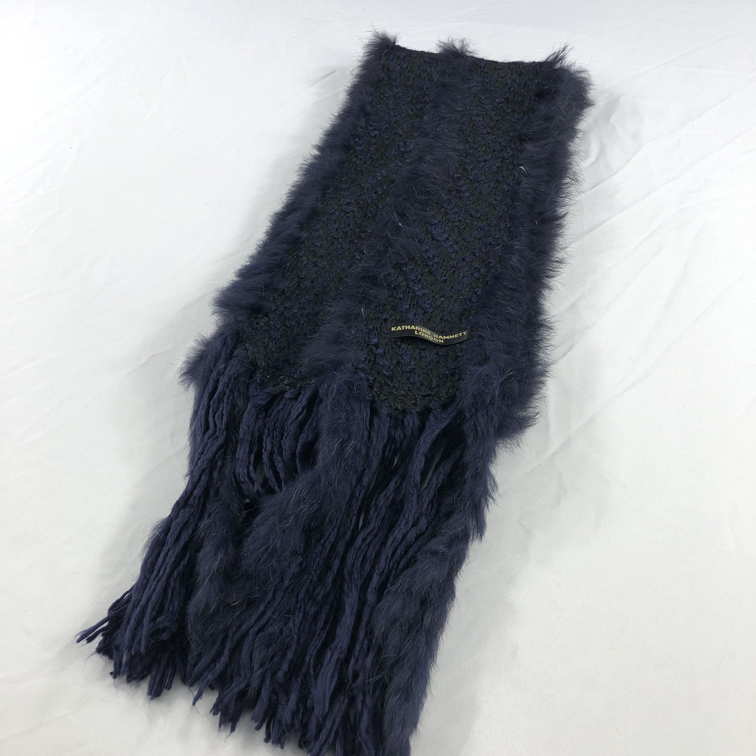 Katharine Hamnett London Katharine Hamnett London Scarf Muffler Wool V1022 Size ONE SIZE - 3 Thumbnail