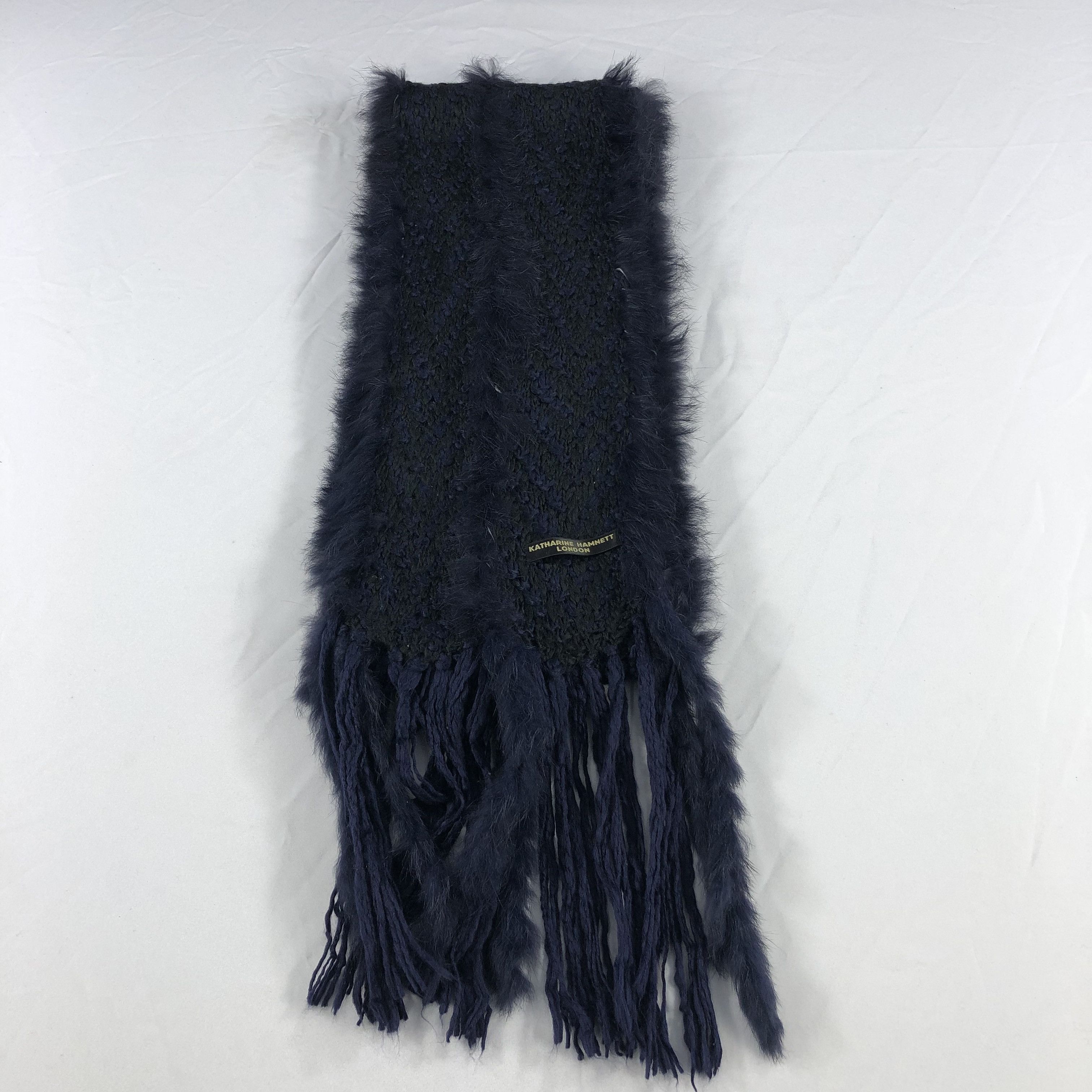Katharine Hamnett London Katharine Hamnett London Scarf Muffler Wool V1022 Size ONE SIZE - 2 Thumbnail