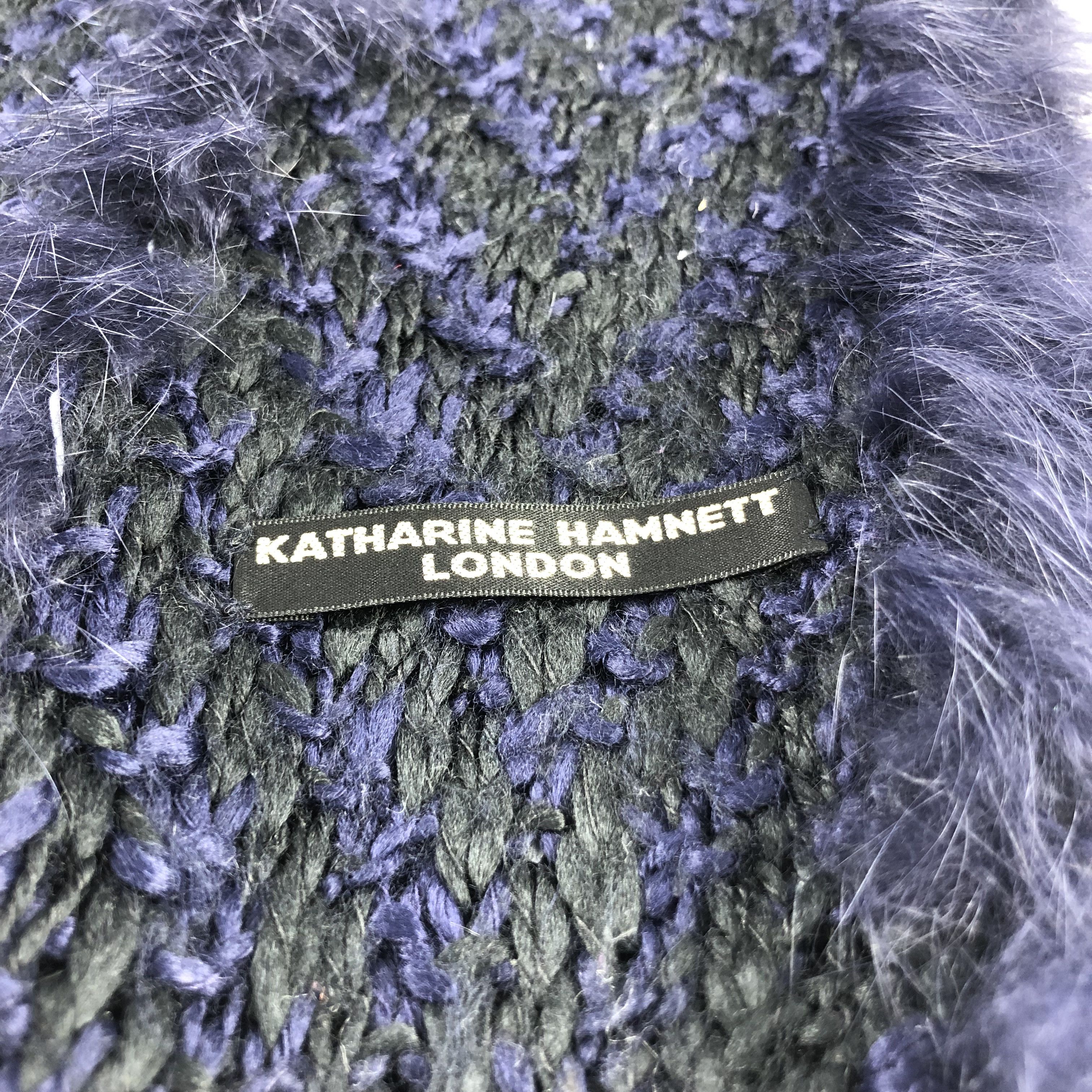 Katharine Hamnett London Katharine Hamnett London Scarf Muffler Wool V1022 Size ONE SIZE - 4 Thumbnail