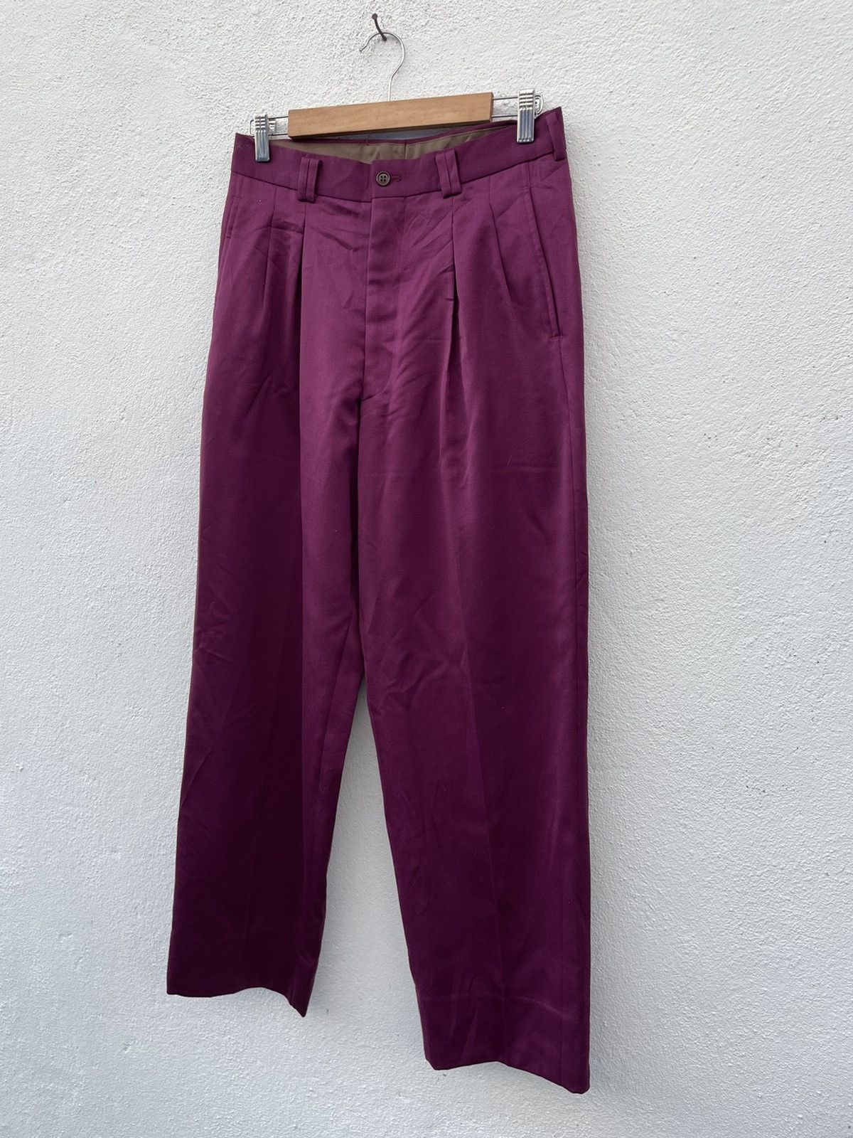 Perry Ellis Japan Brand Perry’s Pour Homme Wool Casual Pant Size US 30 / EU 46 - 4 Thumbnail