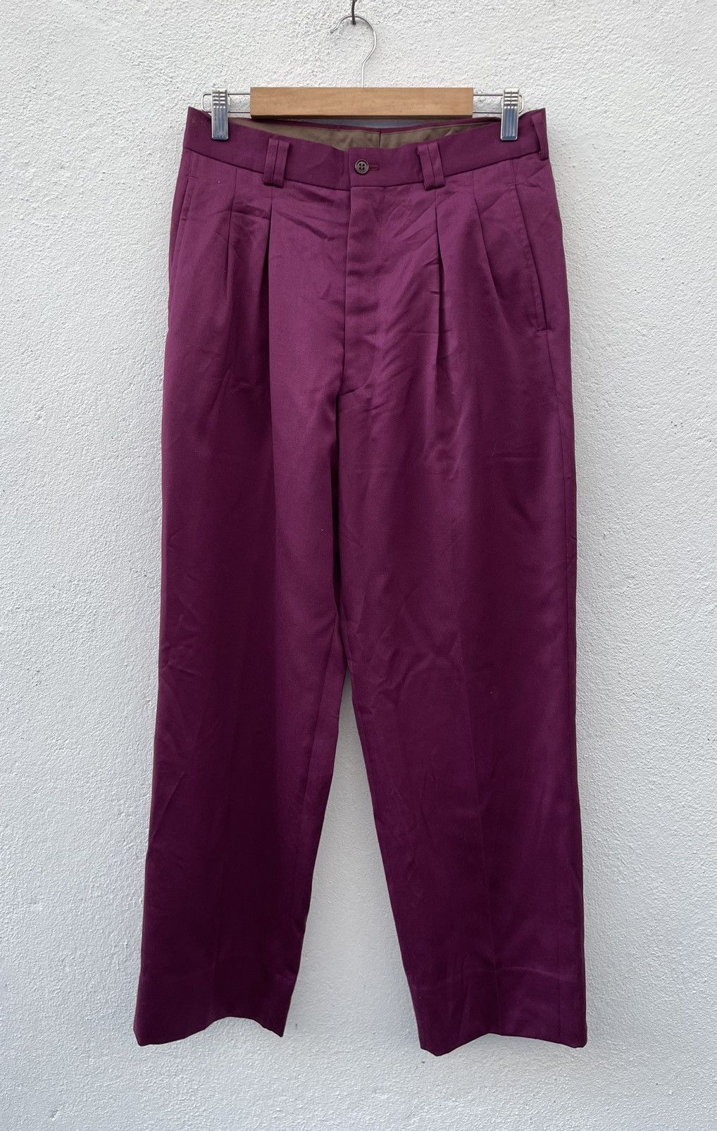 Perry Ellis Japan Brand Perry’s Pour Homme Wool Casual Pant Size US 30 / EU 46 - 1 Thumbnail