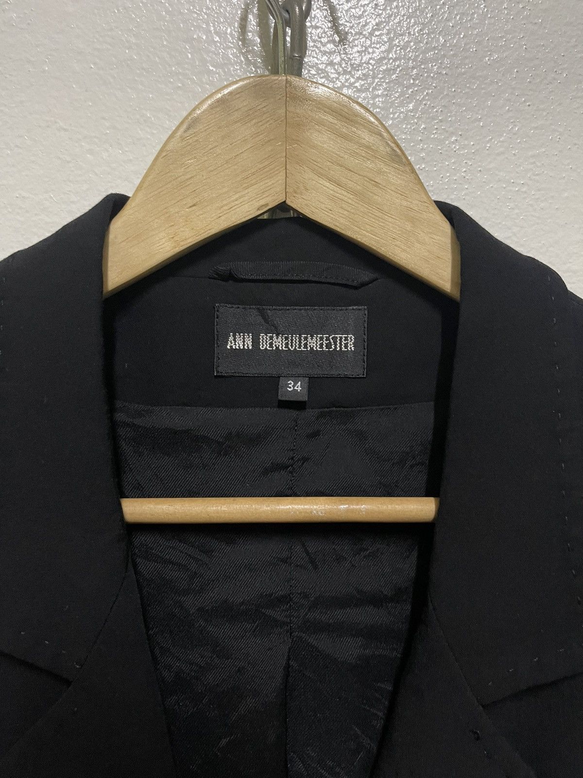 Ann Demeulemeester Ann Demeulemeester Black Blazer Size 34 Size XXS / US 00 / IT 34 - 6 Thumbnail