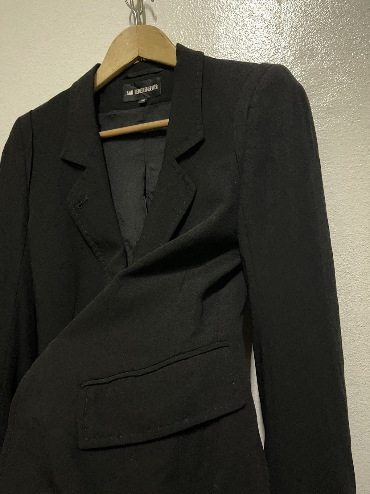 Ann Demeulemeester Ann Demeulemeester Black Blazer Size 34 Size XXS / US 00 / IT 34 - 7 Thumbnail