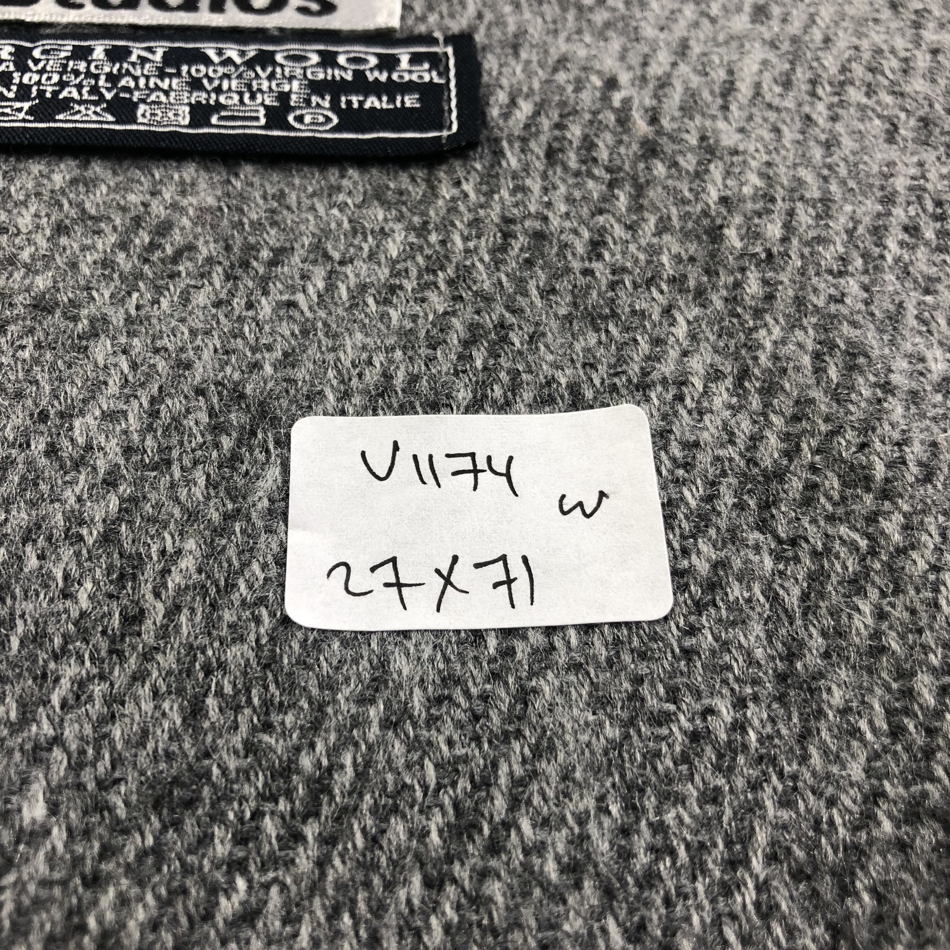 Acne Studios Acne Studios Oversized Grey Wool Scarf Muffler V1174 Size ONE SIZE - 6 Thumbnail