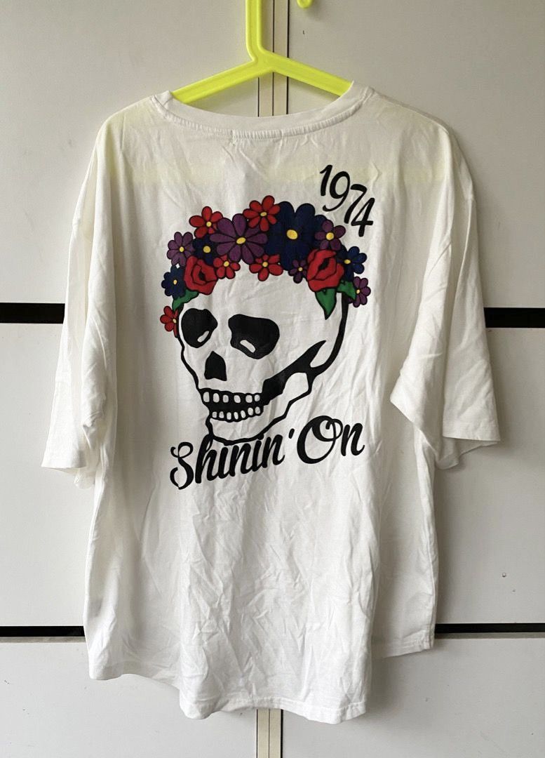 SKULL PRINT RODEO CROWNS T SHIRT