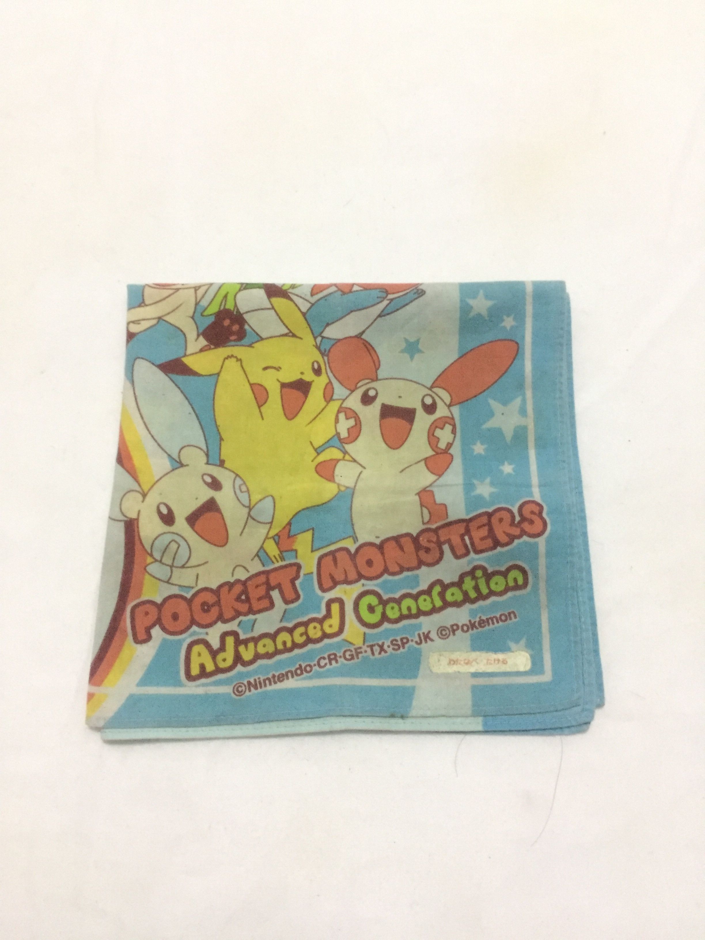 image of VTG Pocket Monsters Pokemon Nintendo Handkerchief in Blue, Men's