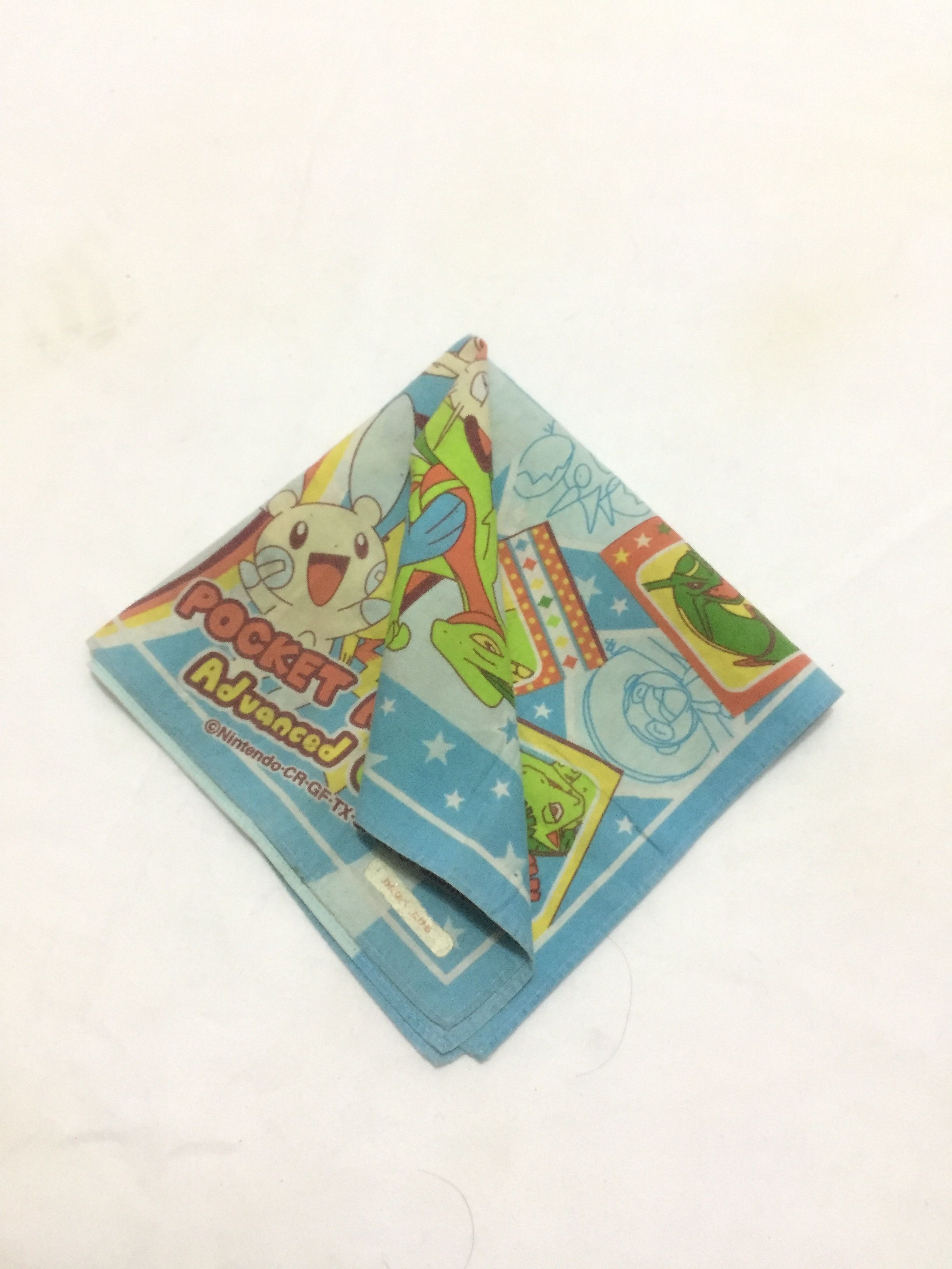 Nintendo Vtg Pocket Monsters Pokemon Nintendo Handkerchief Size ONE SIZE - 2 Thumbnail