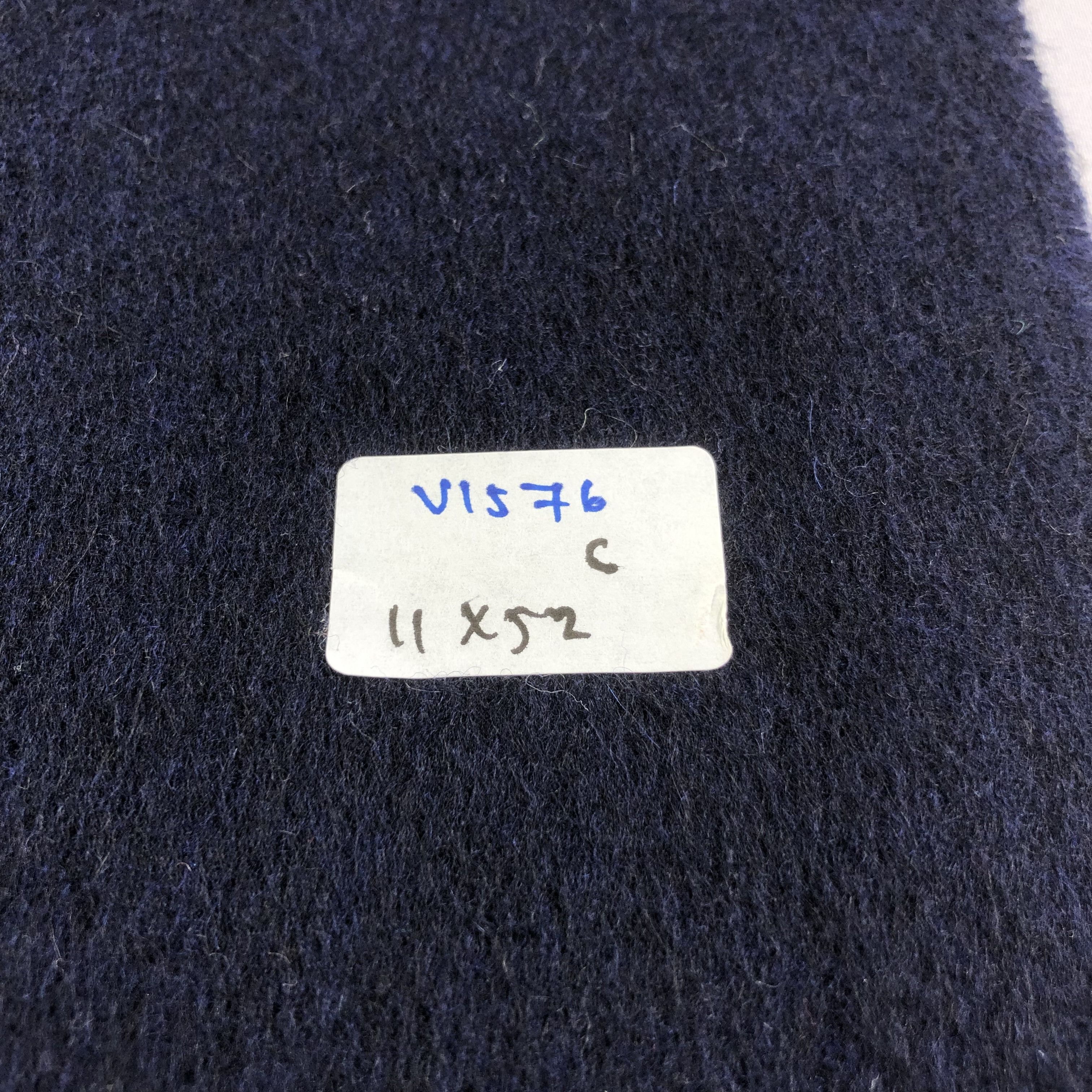 Japanese Brand Givenchy Plain Navy Blue Cashmere Scarf Muffler V1576 Size ONE SIZE - 6 Thumbnail