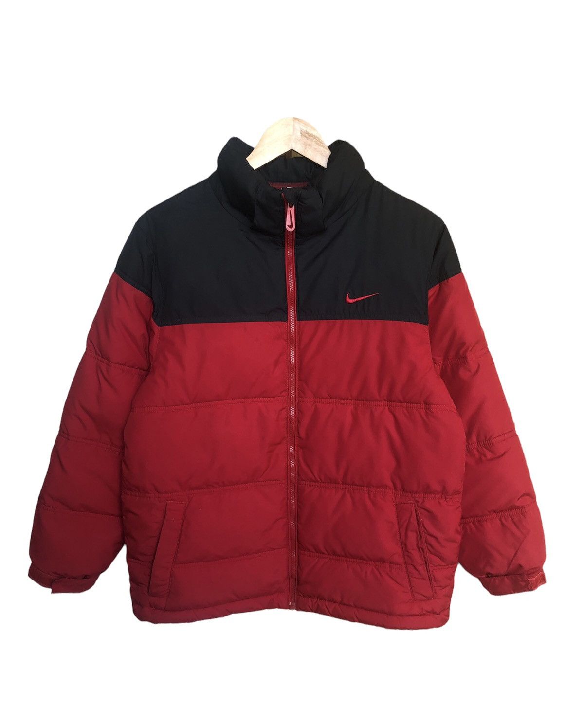 Nike Vintage y2k Nike Small Swoosh Puffer Jackets Size US M / EU 48-50 / 2 - 2 Thumbnail