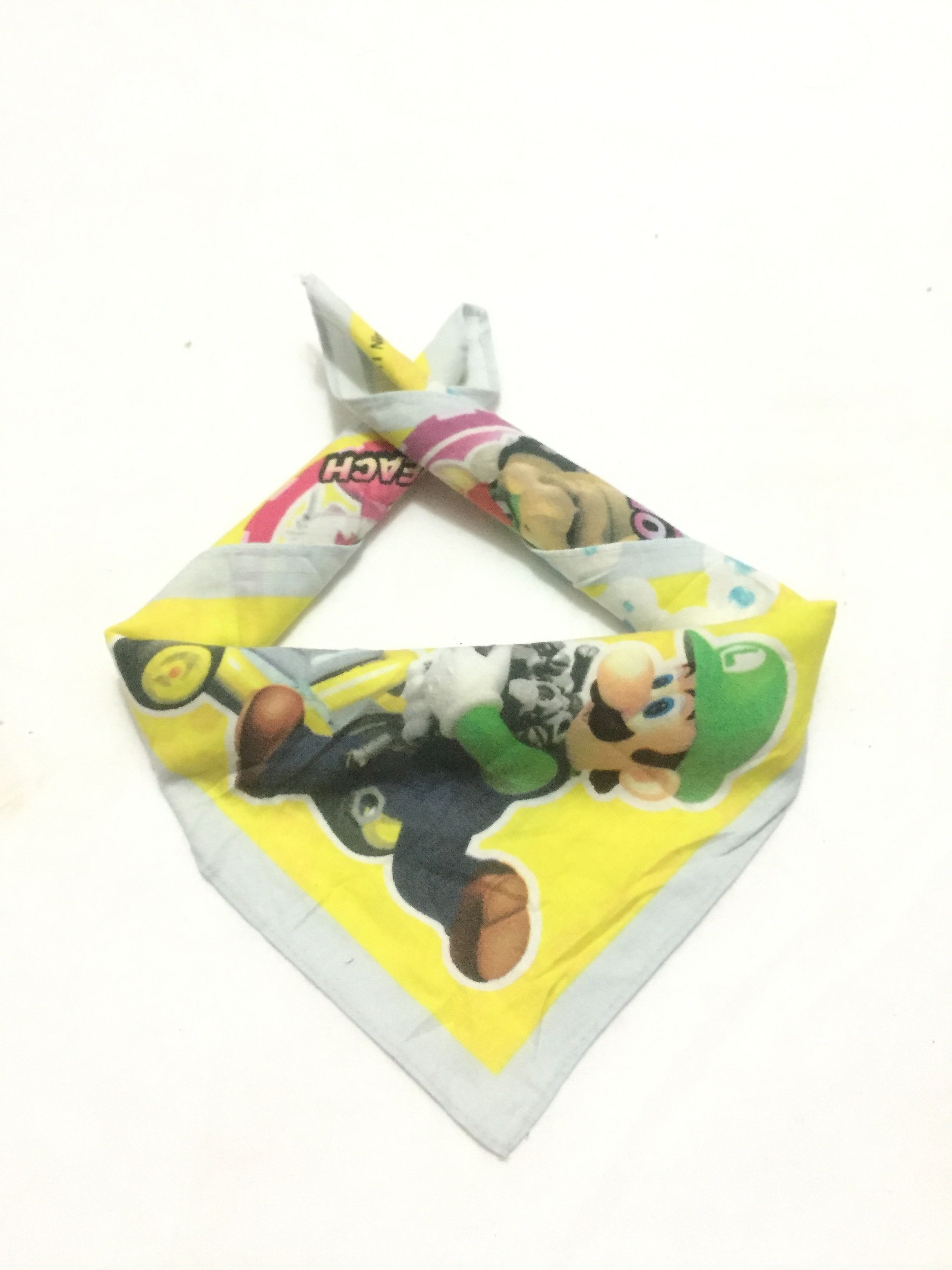 Vintage Vintage Game Super Mario Bros Handkerchief/Bandana Size ONE SIZE - 1 Thumbnail