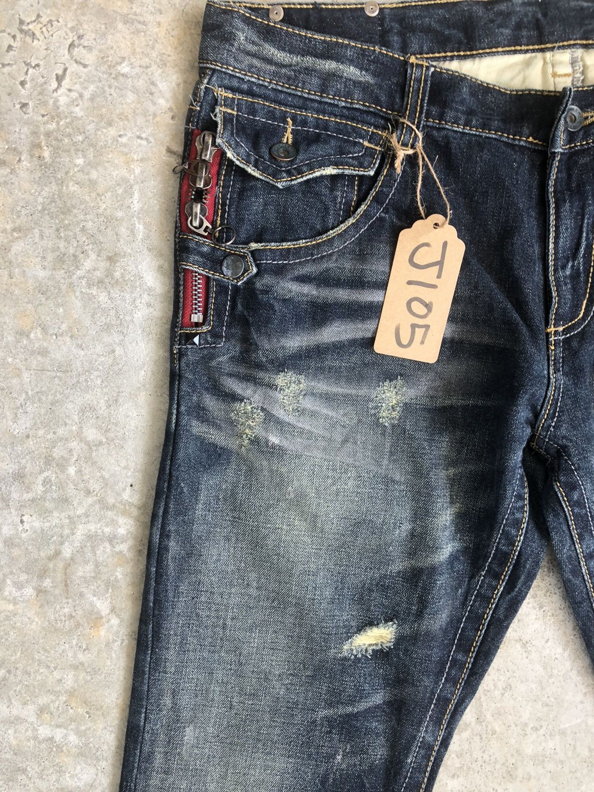 semanticdesign Japanese Semantic Design Flared Jeans Punk Style Size US 35 - 4 Thumbnail