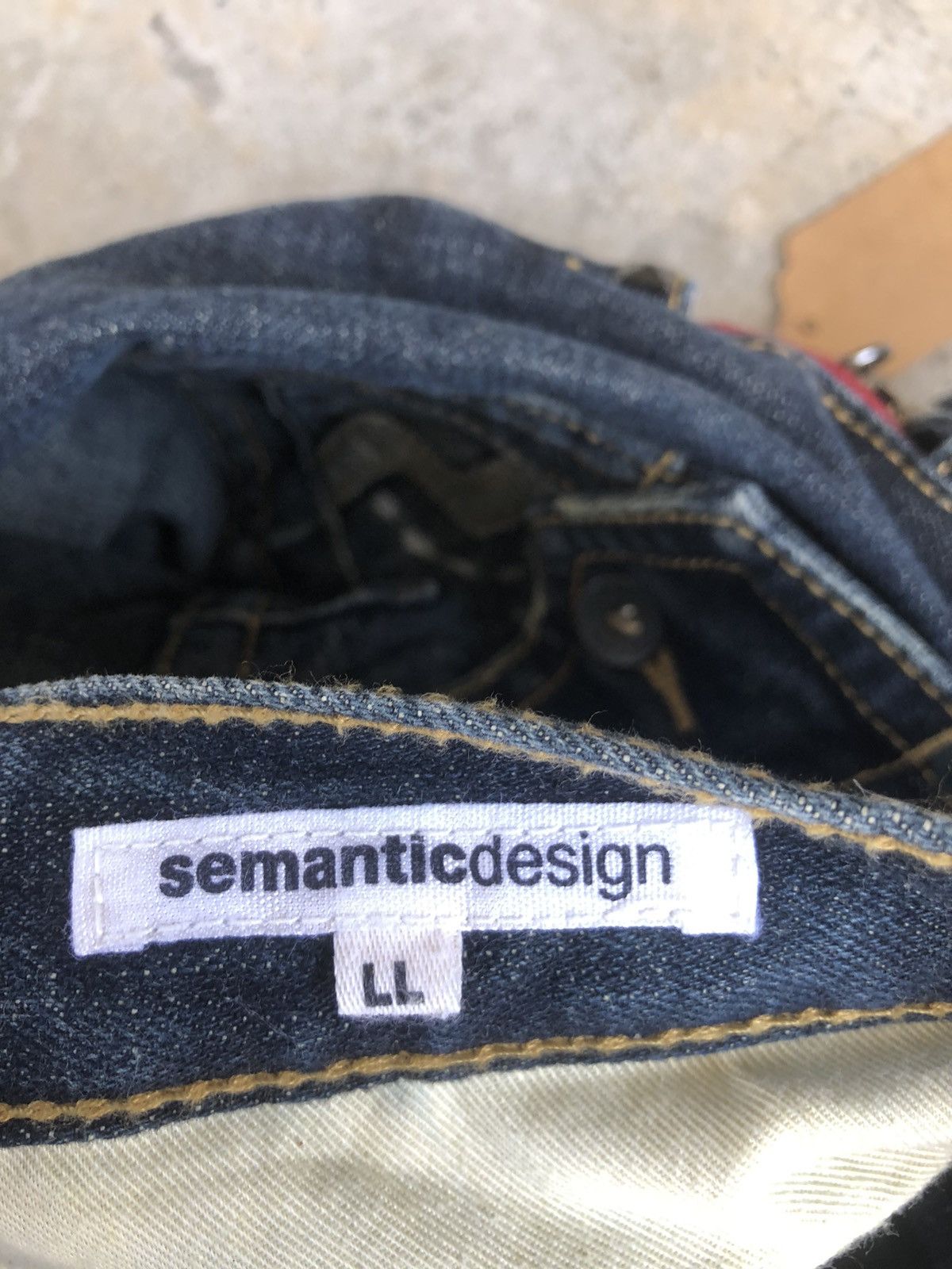 semanticdesign Japanese Semantic Design Flared Jeans Punk Style Size US 35 - 18 Thumbnail