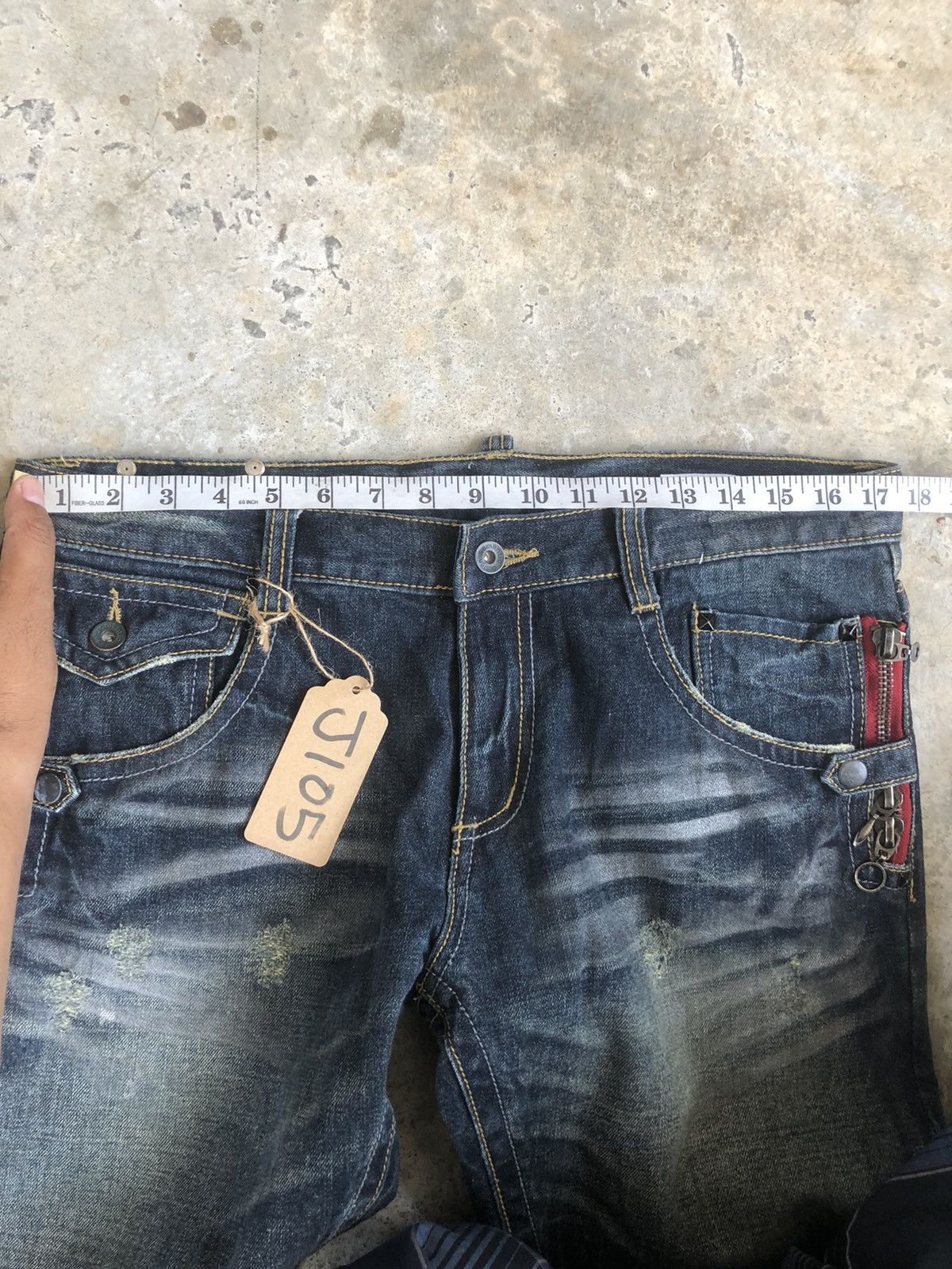 semanticdesign Japanese Semantic Design Flared Jeans Punk Style Size US 35 - 19 Thumbnail