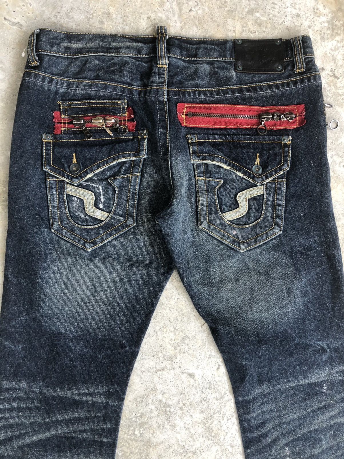 semanticdesign Japanese Semantic Design Flared Jeans Punk Style Size US 35 - 10 Thumbnail