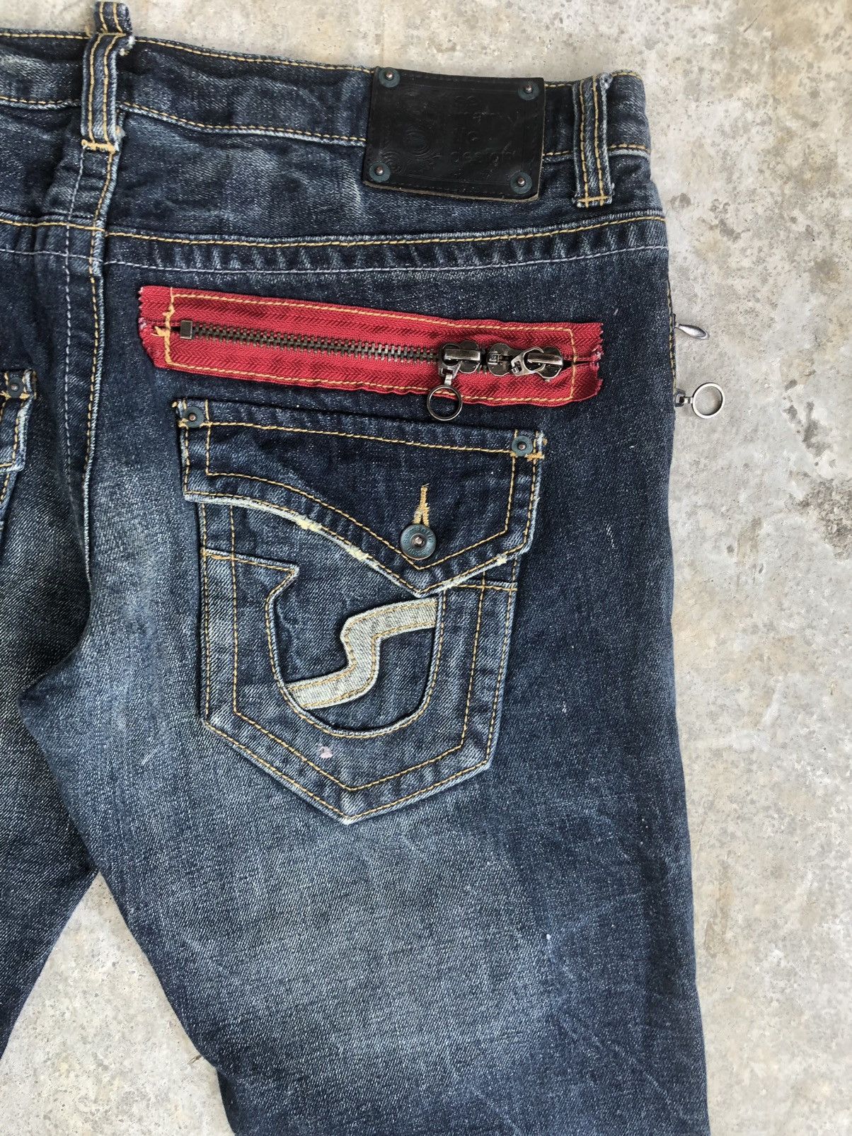semanticdesign Japanese Semantic Design Flared Jeans Punk Style Size US 35 - 12 Thumbnail