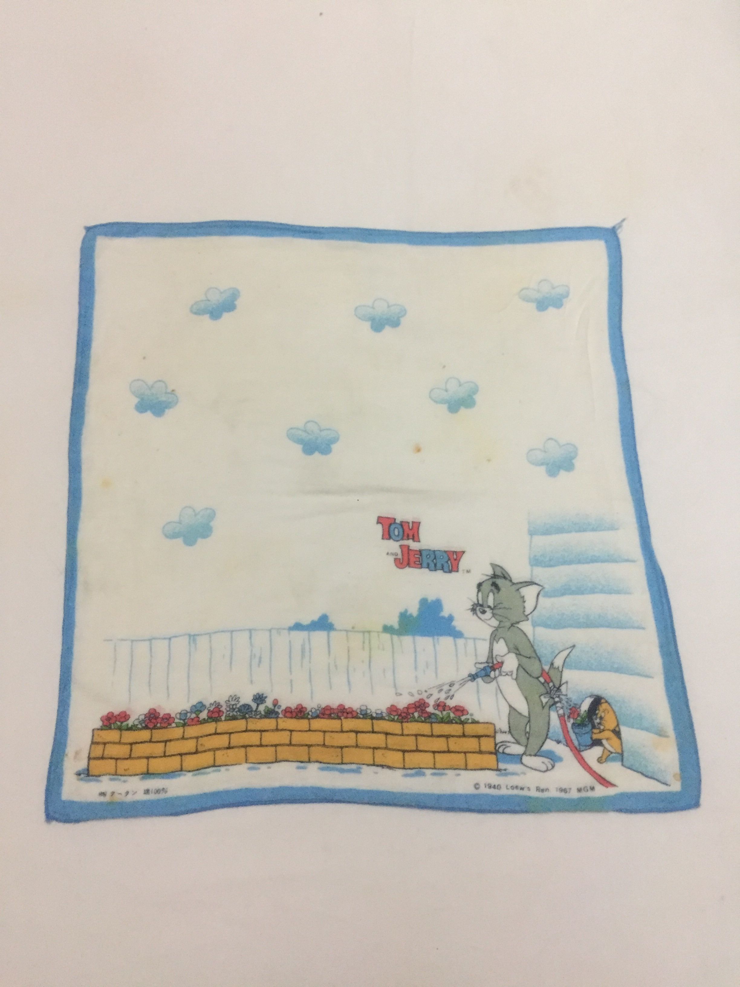 Vintage Vintage Tom and Jerry Handkerchief/Bandana Size ONE SIZE - 5 Thumbnail